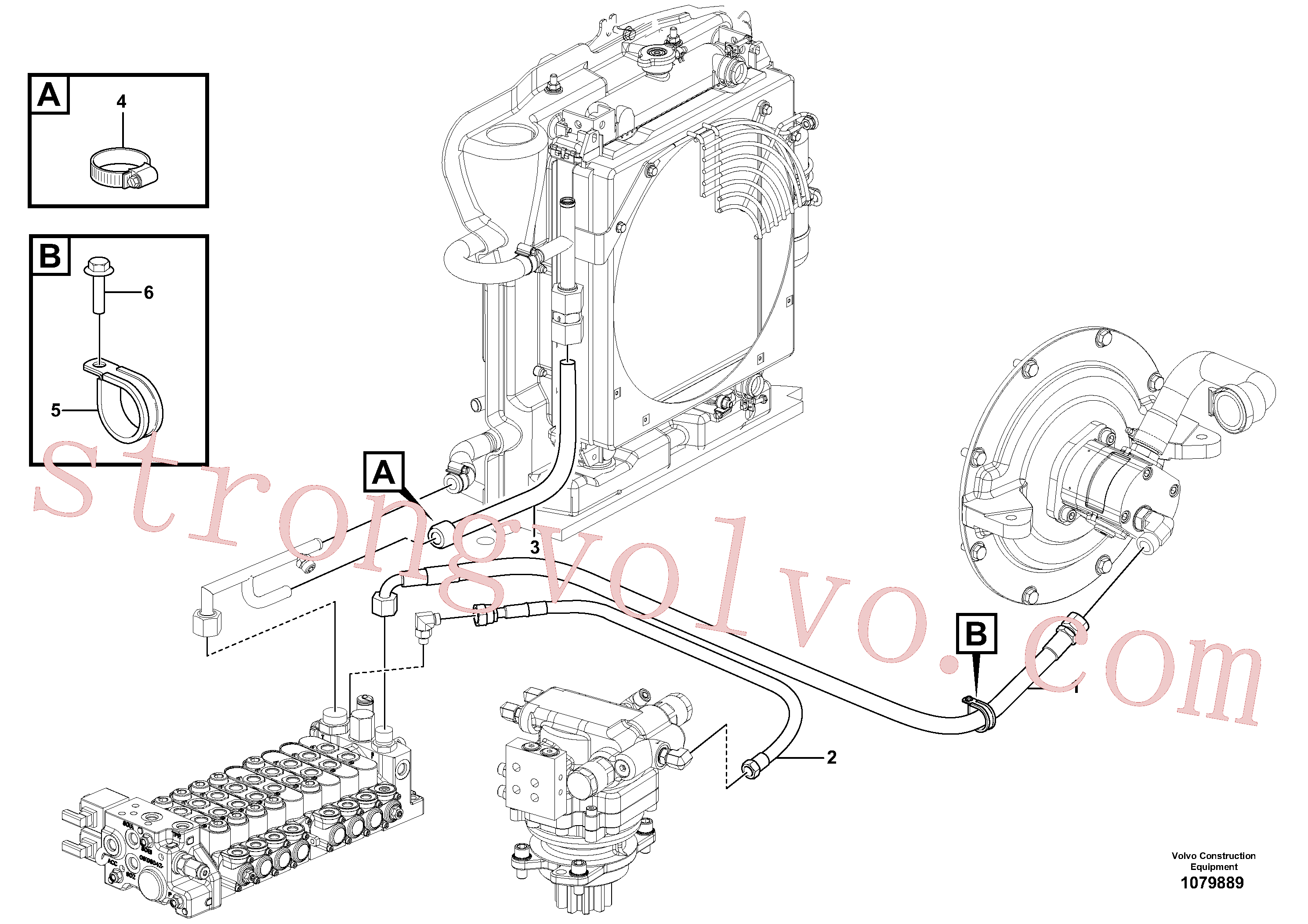 Atacado VOE15620996 Mangueira completa Volvo escavadeira