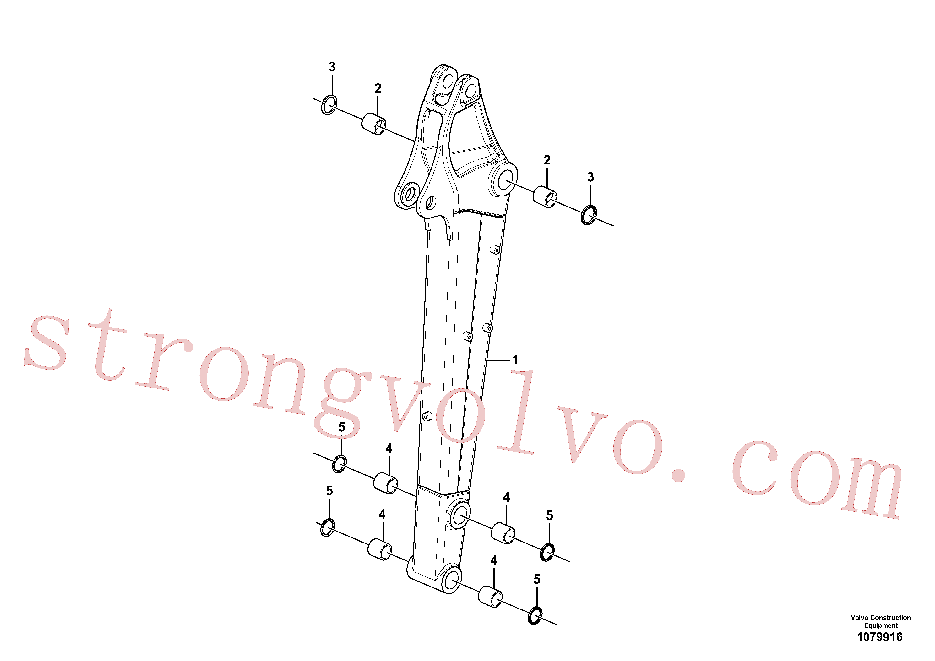 VOE11802250 Volvo Braço de afundamento(1079916 Montagem)