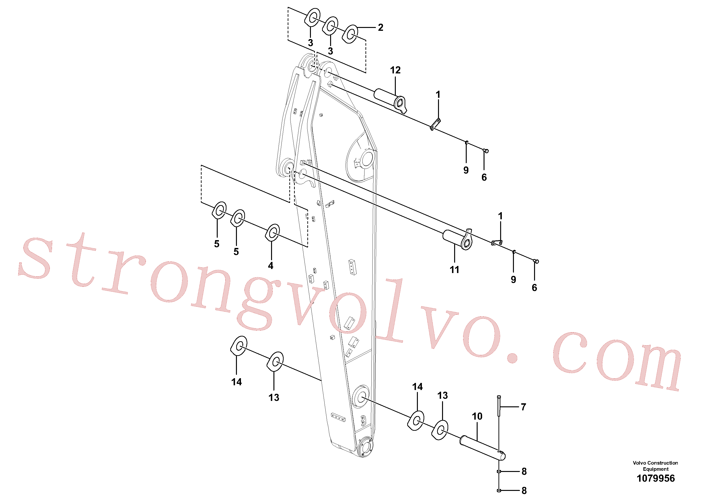 VOE14543195 Volvo Elos do braço de afundamento(1079956 Montagem)
