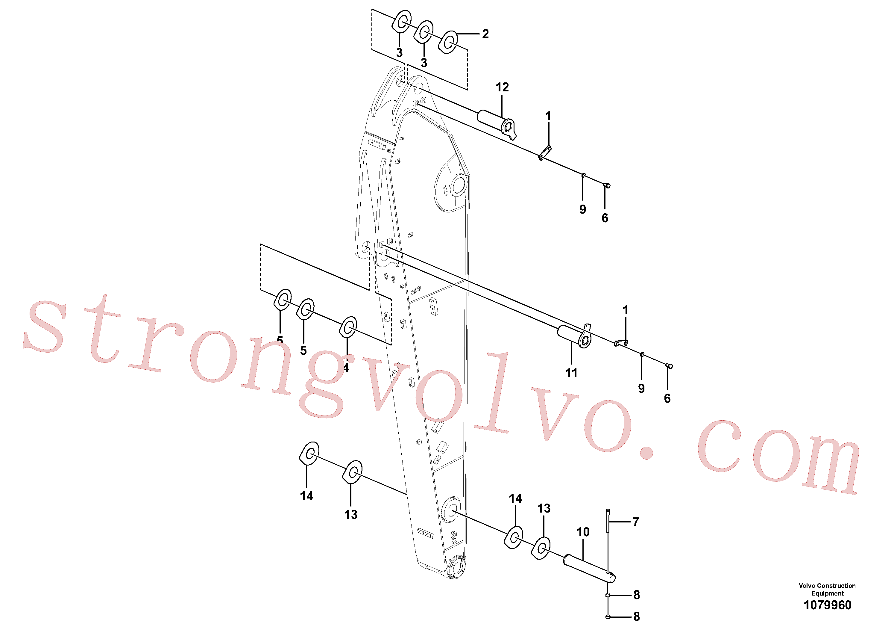 VOE14543195 Volvo Elos do braço de afundamento(1079960 Montagem)