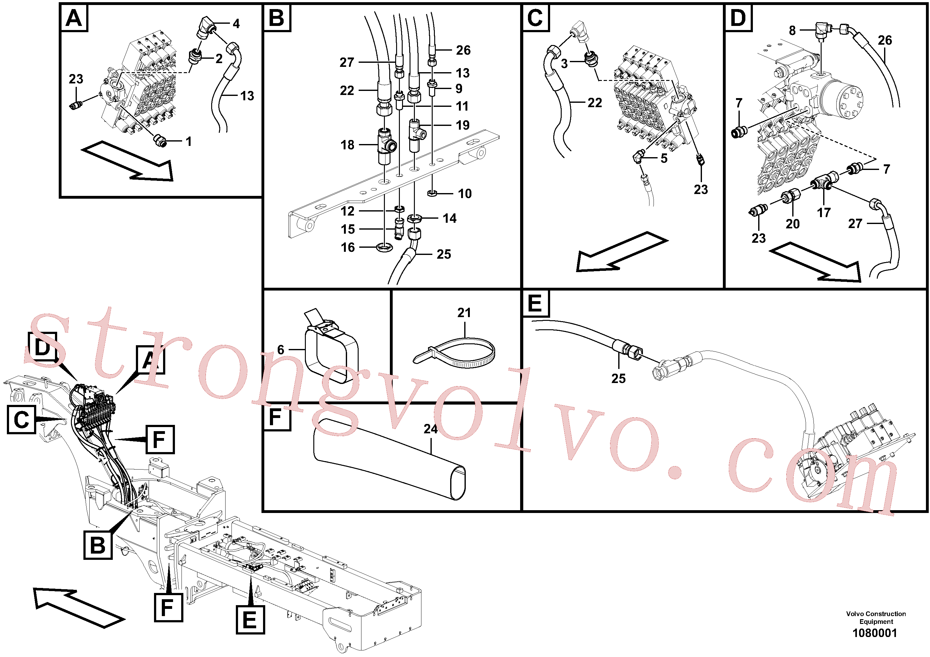 VOE935473 Volvo Bomba de implementos e de direcção - circuito dianteiro(1080001 Montagem)