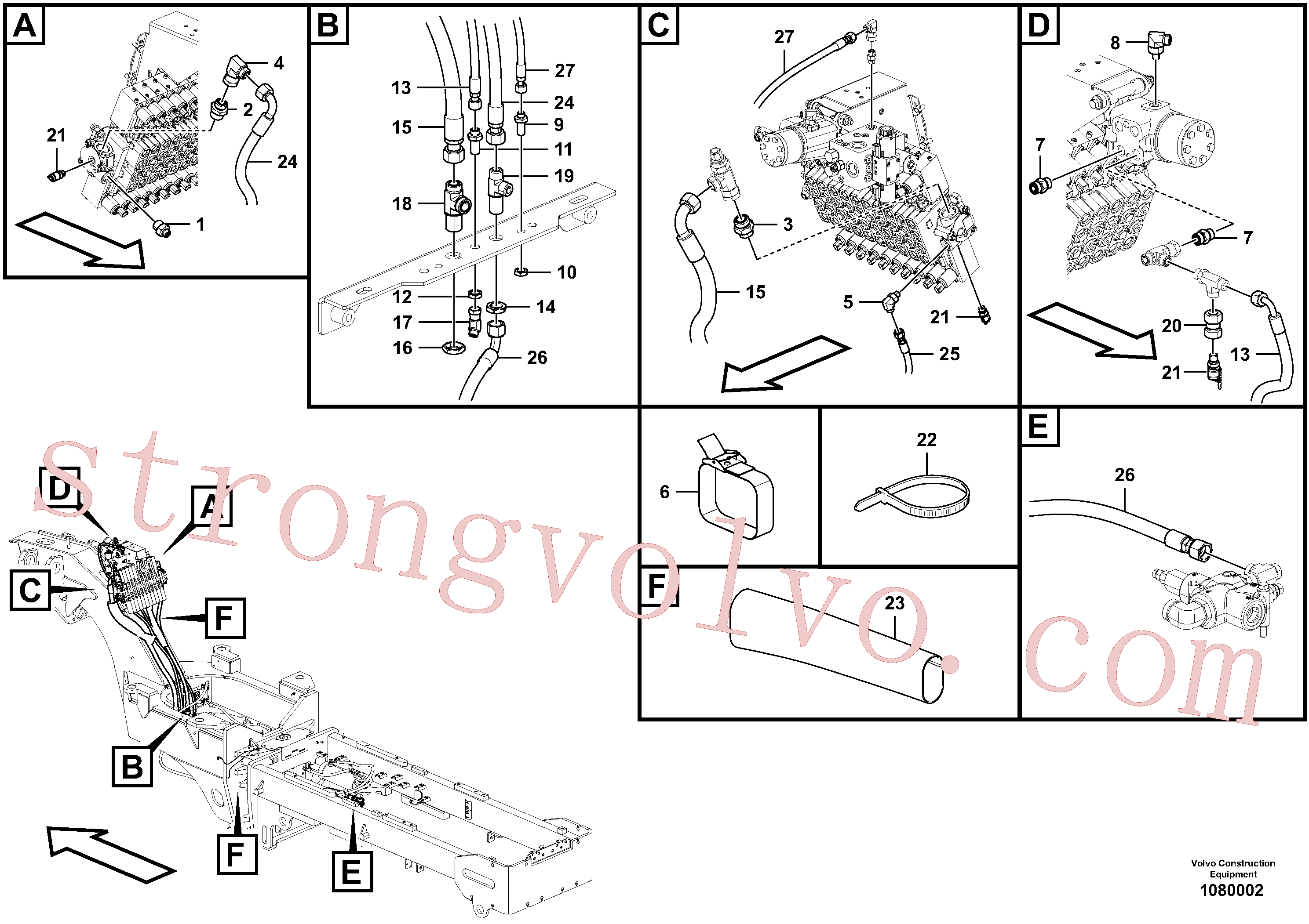 RM59054189 Volvo Bomba de direcção e de implemento(1080002 Montagem)