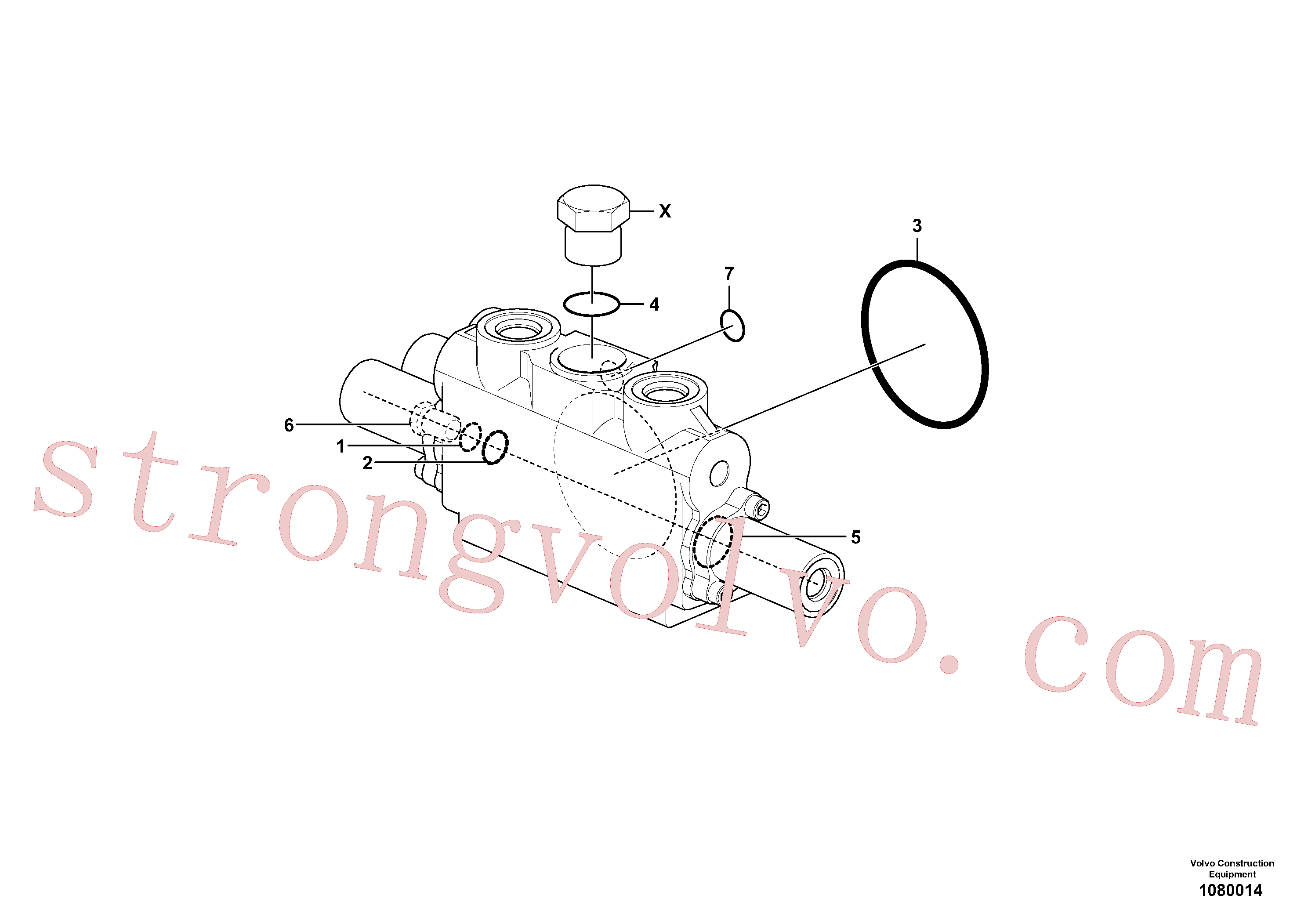 China Made VOE14697578 Anel-o Volvo Acessórios para escavadeira