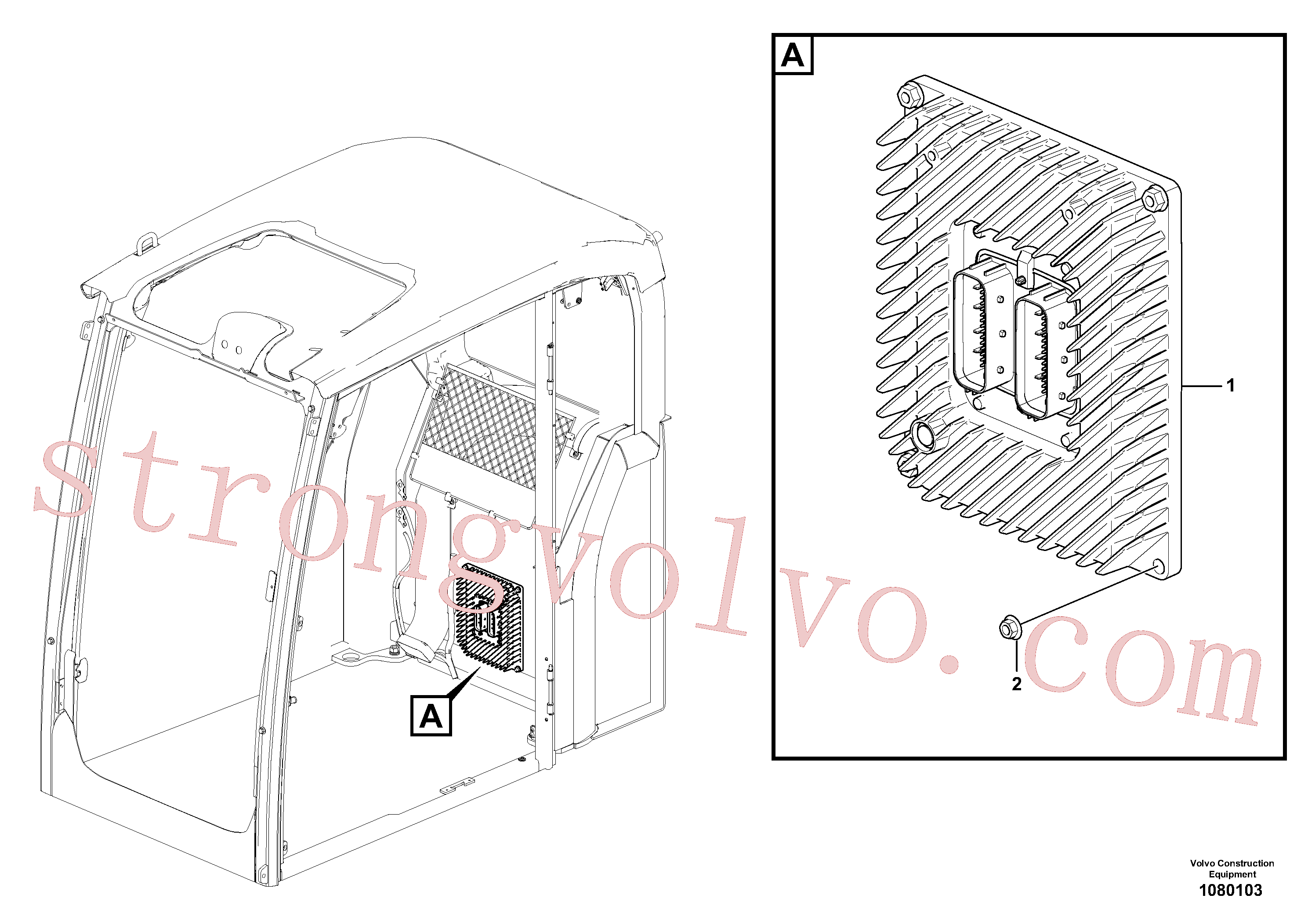 VOE60113140 Volvo Unidade electrónica.(1080103 Montagem)