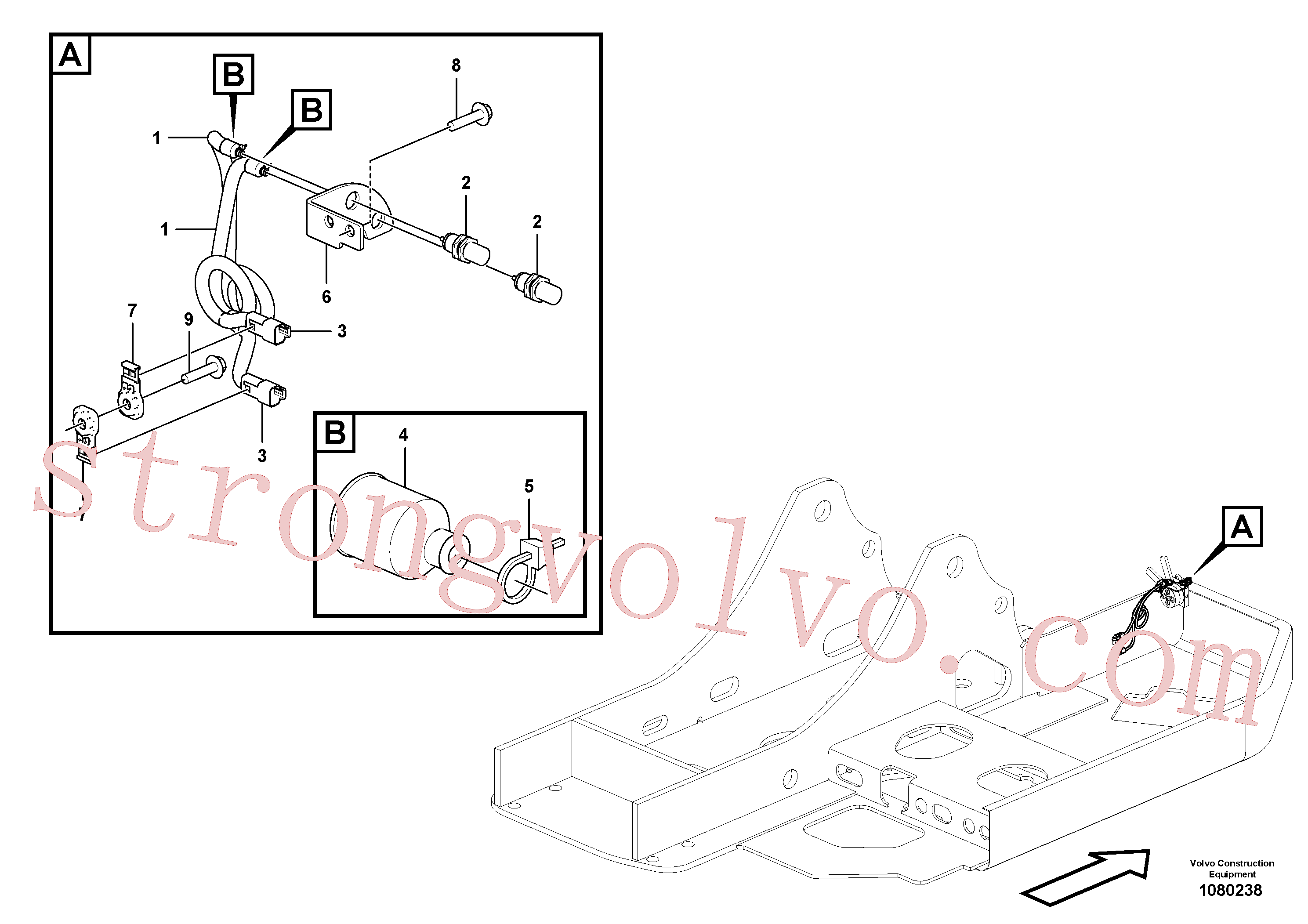 Atacado VOE14612682 Sensor Volvo escavadeira