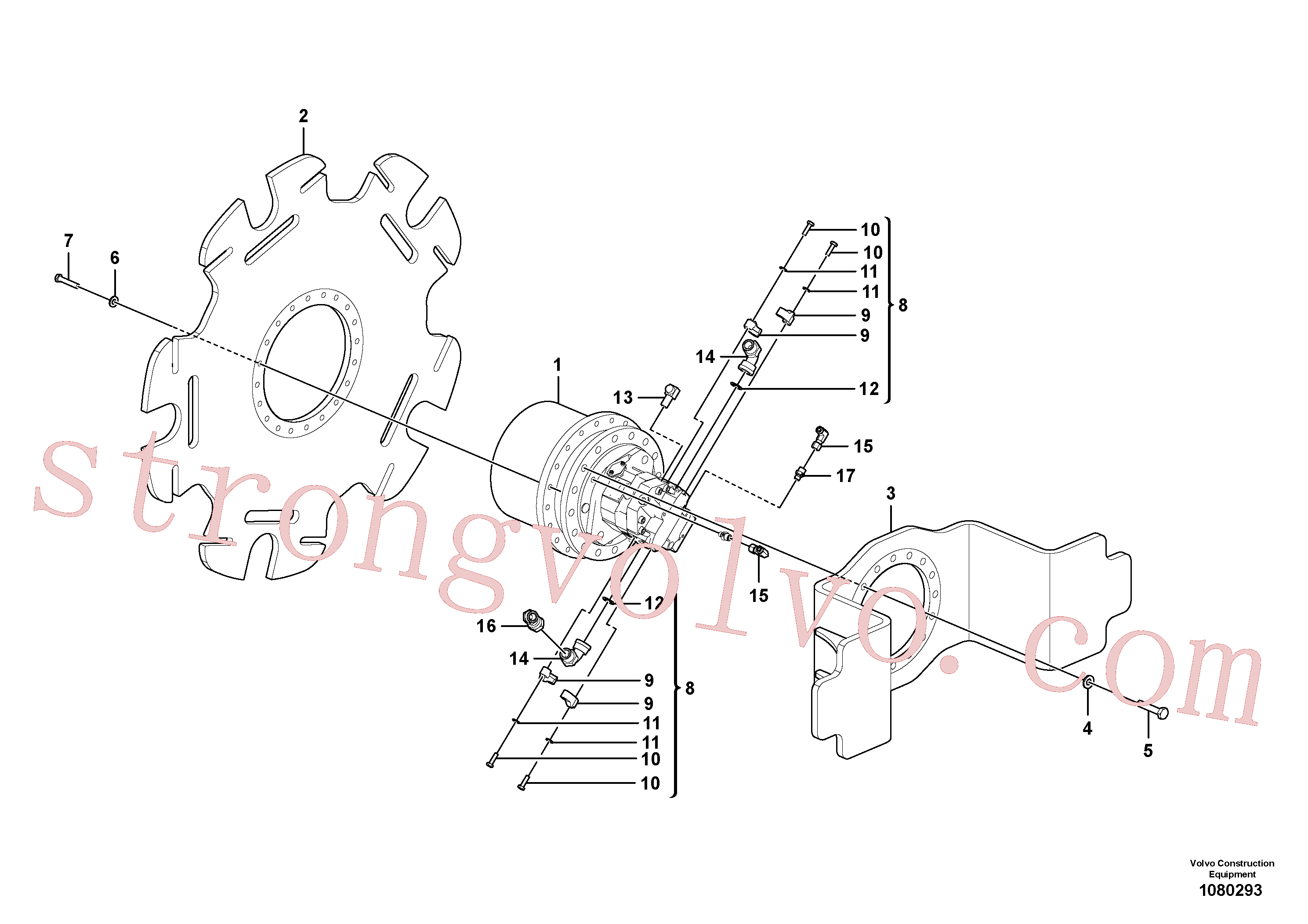 Volvo VOE936157 Cotovelo Volvo Acessórios para escavadeira