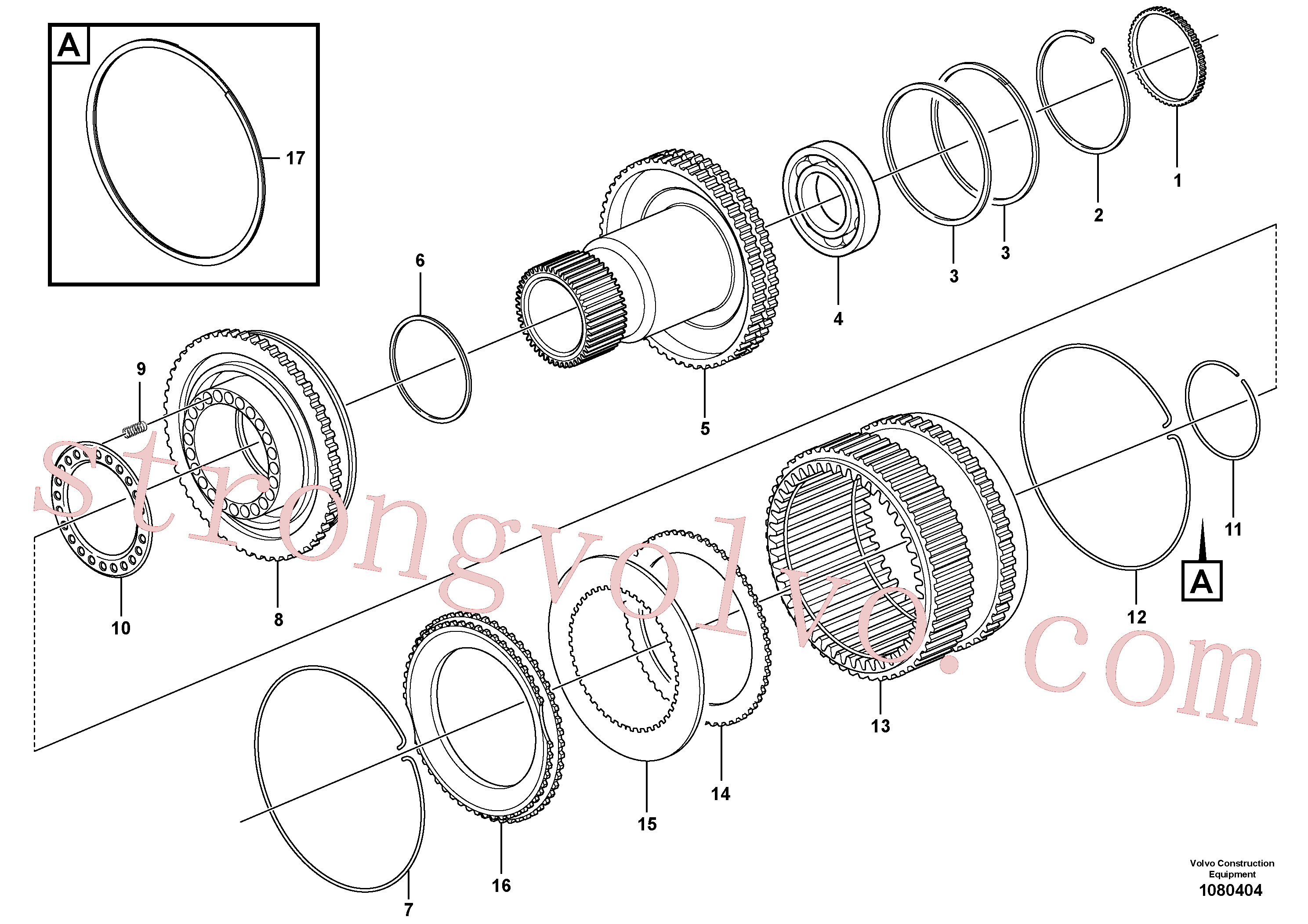 Volvo Montagem VOE17336168 Anel de fixação Acessórios