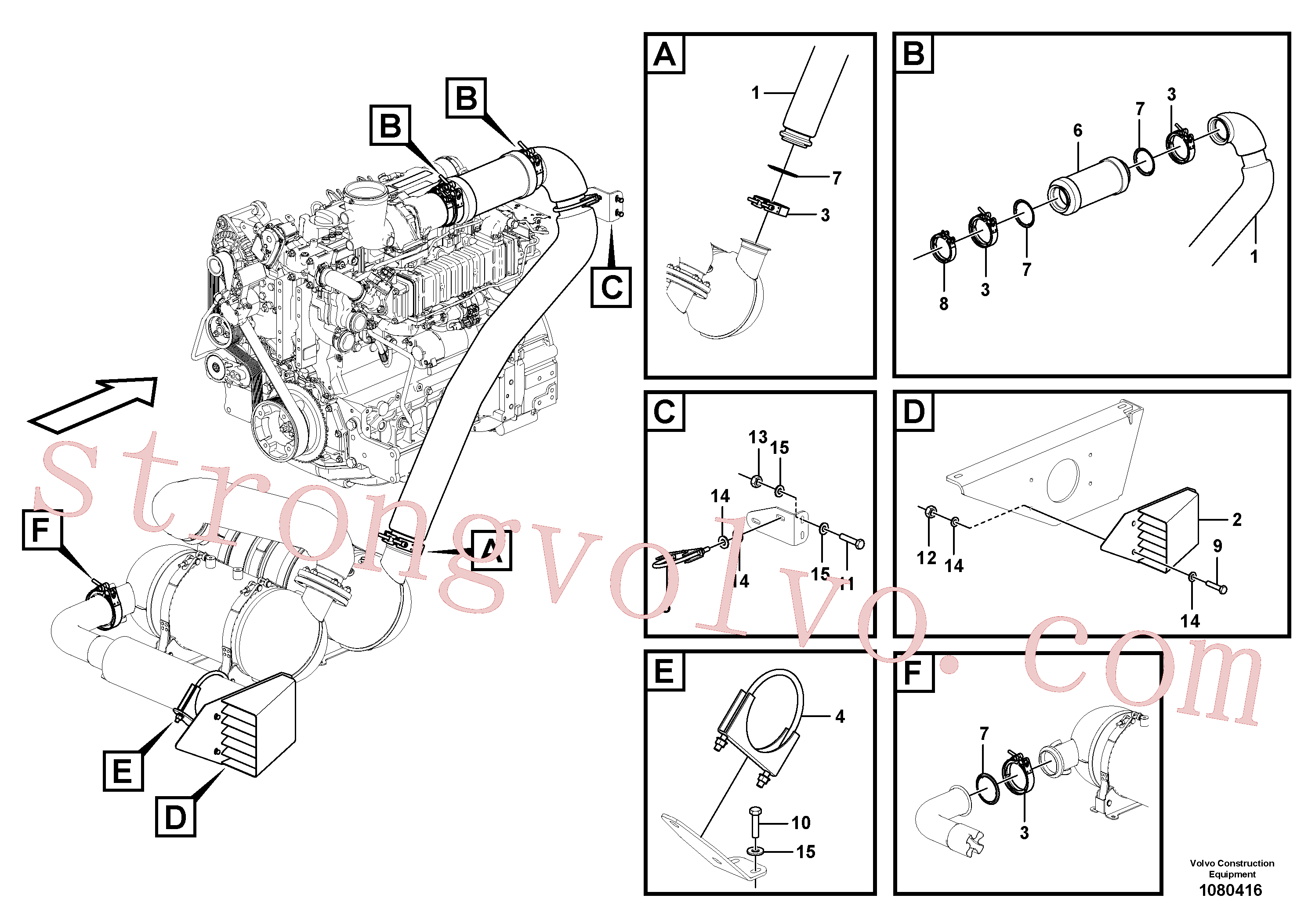 Atacado VOE997423 Parafuso sextavado Volvo escavadeira