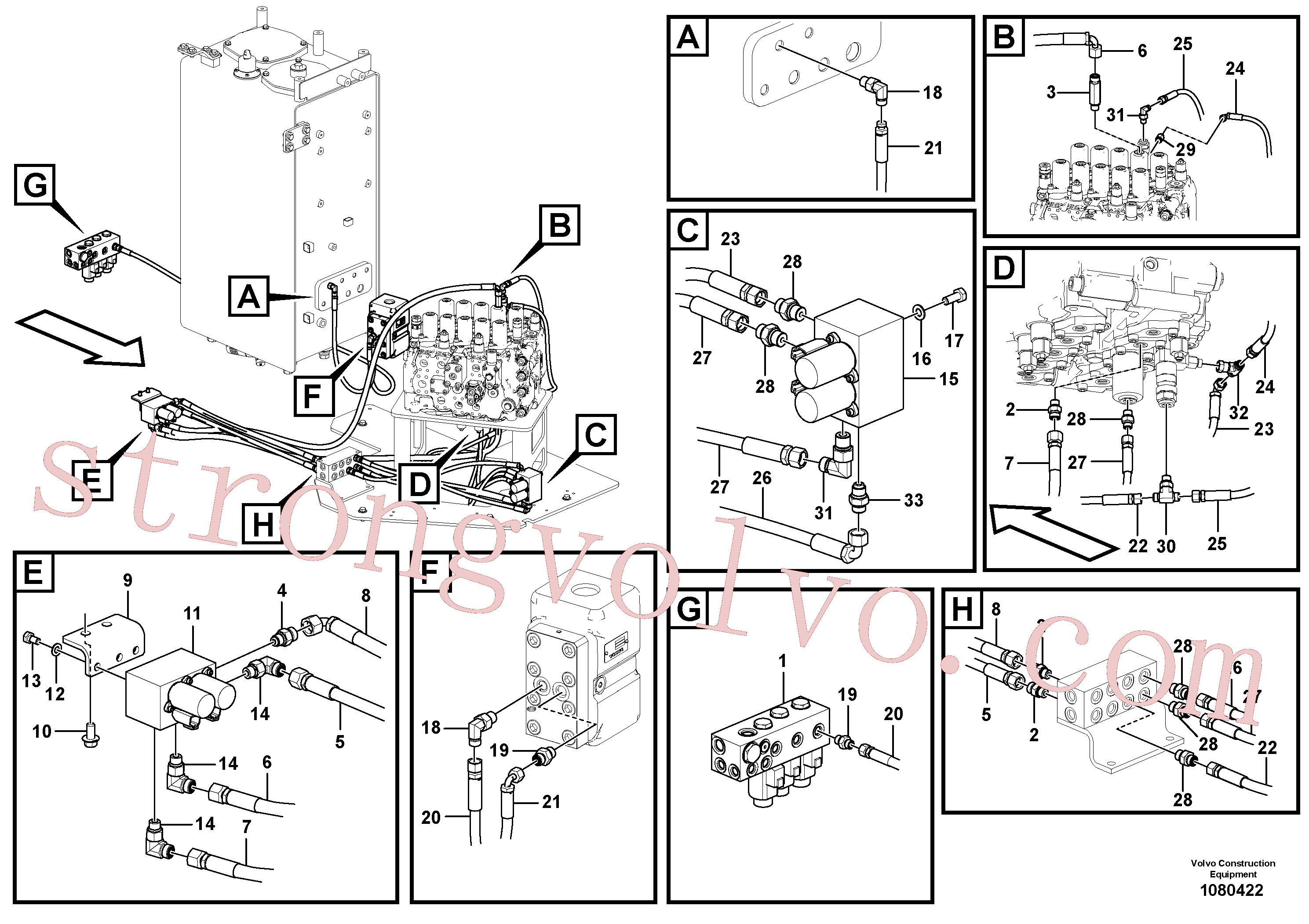 VOE14644539 Chapa Inscreva-se para Volvo Acessórios para escavadeira