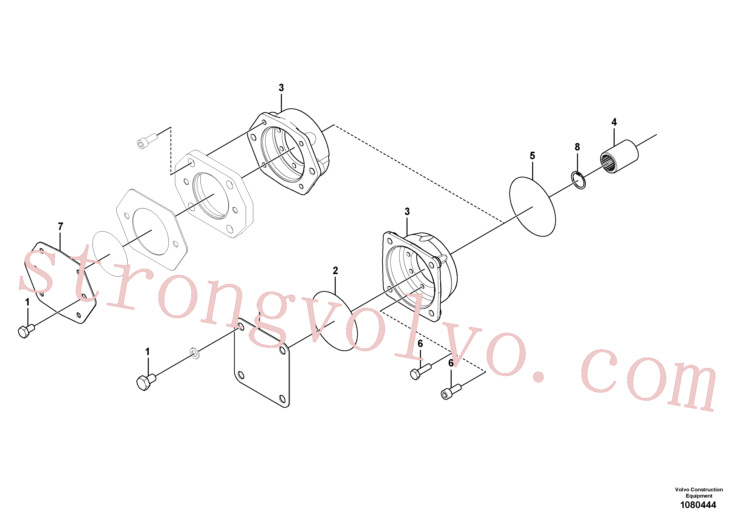 Volvo Acessórios para escavadeira RM13266846 Adaptador Acessórios