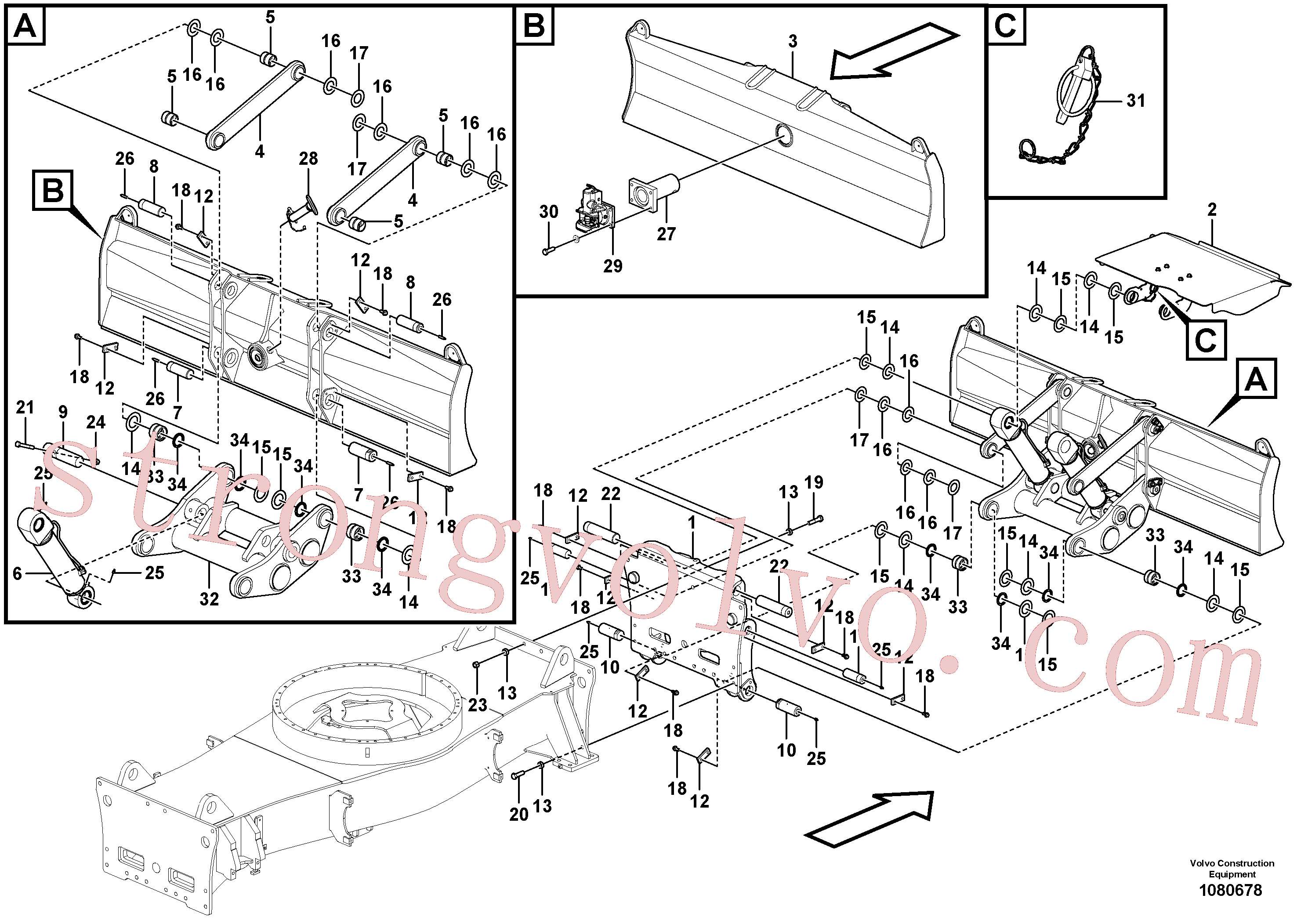 VOE14371260 Arruela Volvo escavadeira