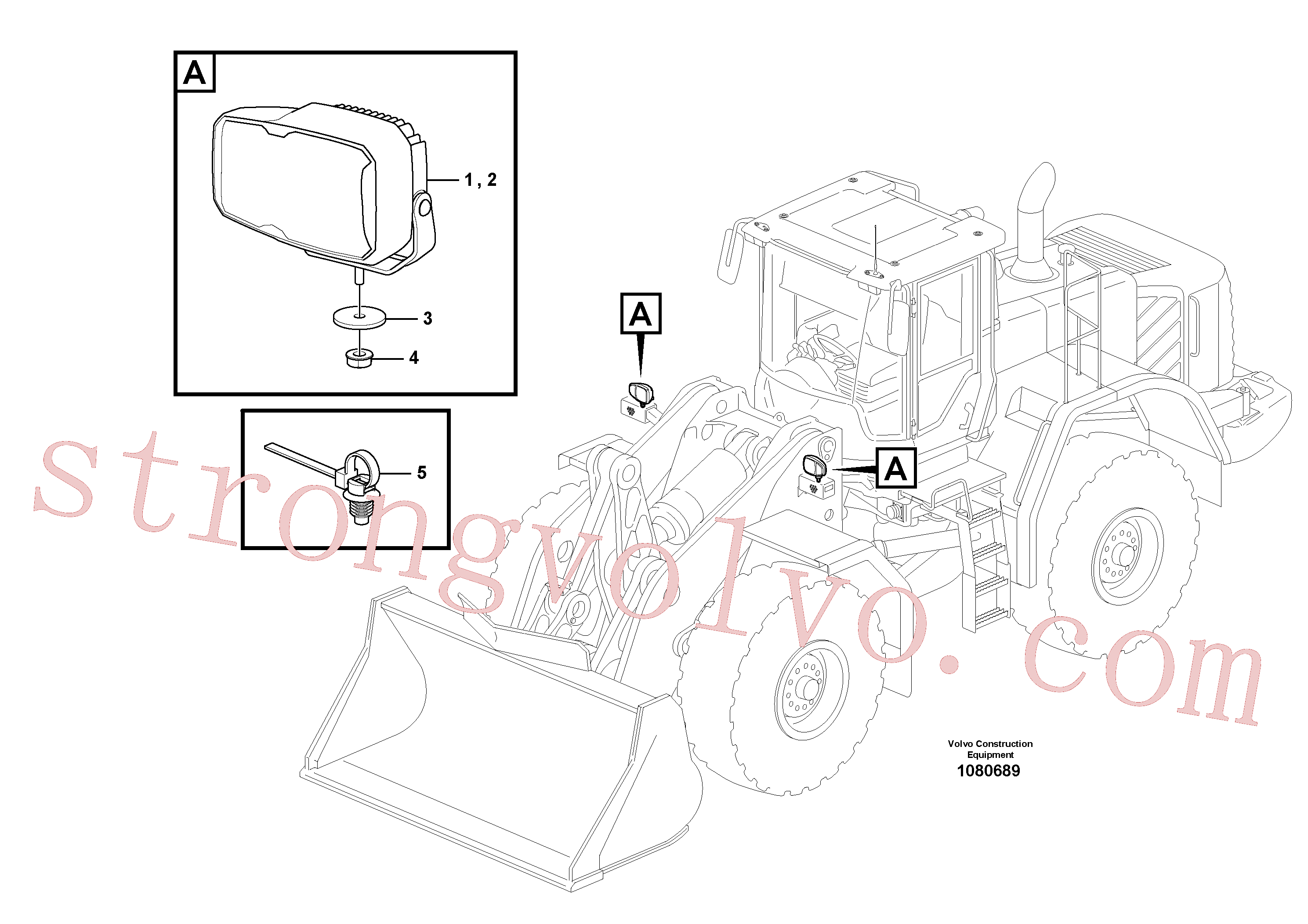 Atacado VOE16862645 Arruela Volvo escavadeira