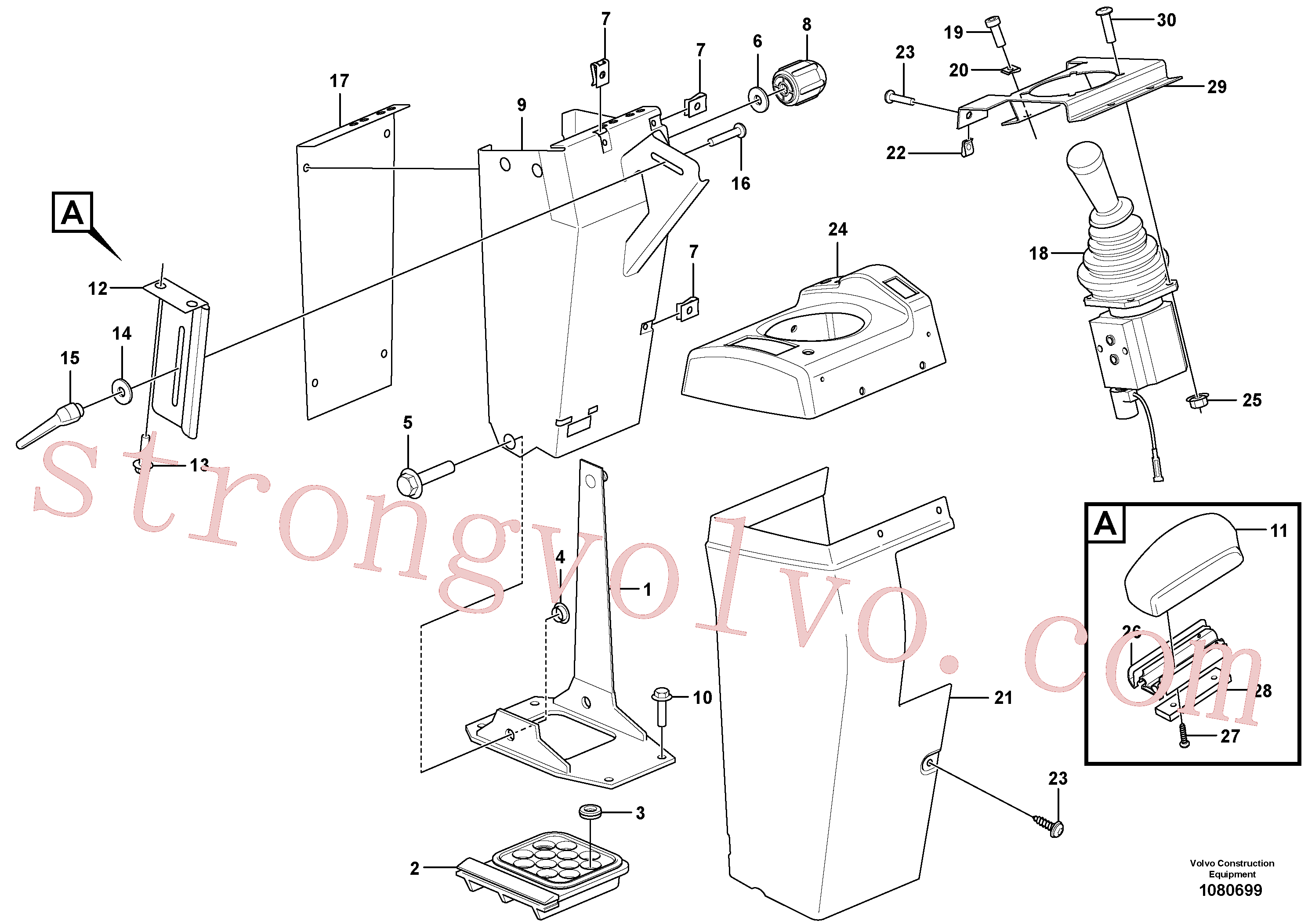 VOE13976479 Volvo Cobertura para válvulas servomotoras(1080699 Montagem)