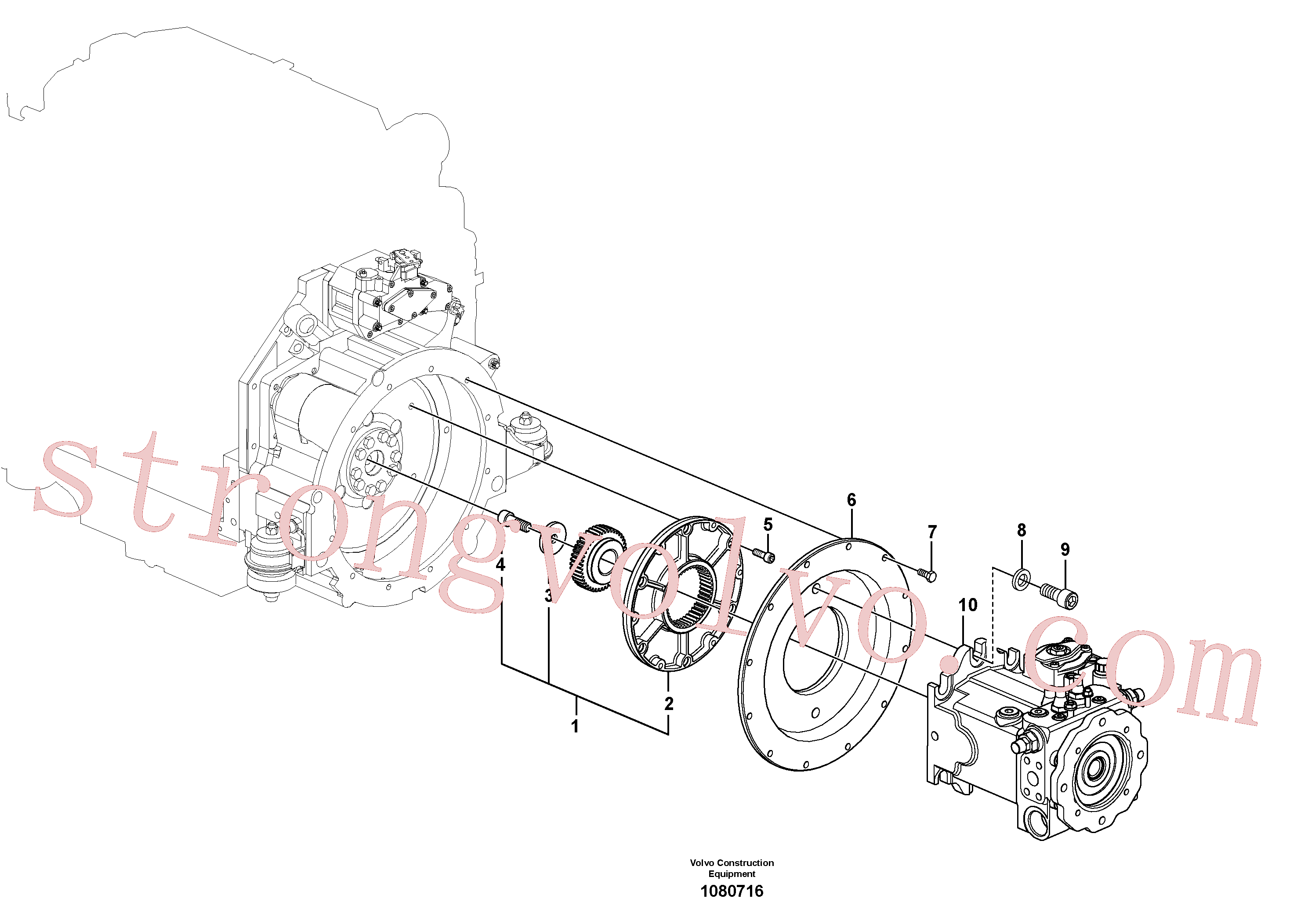 ZM2289708 Volvo Bomba de deslocamento variável(1080716 Montagem)