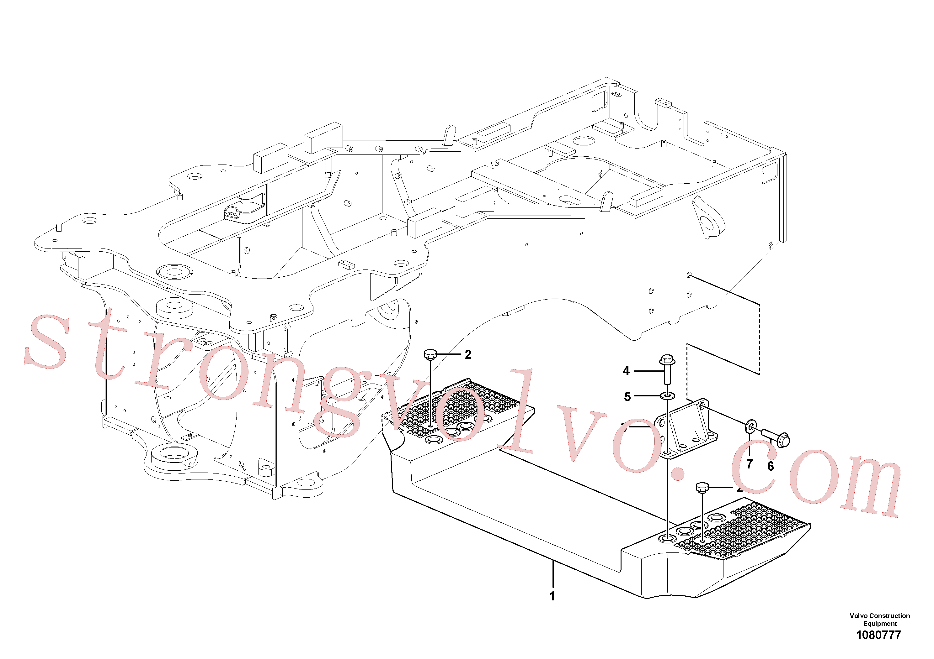 VOE968437 Volvo Contrapeso(1080777 Montagem)