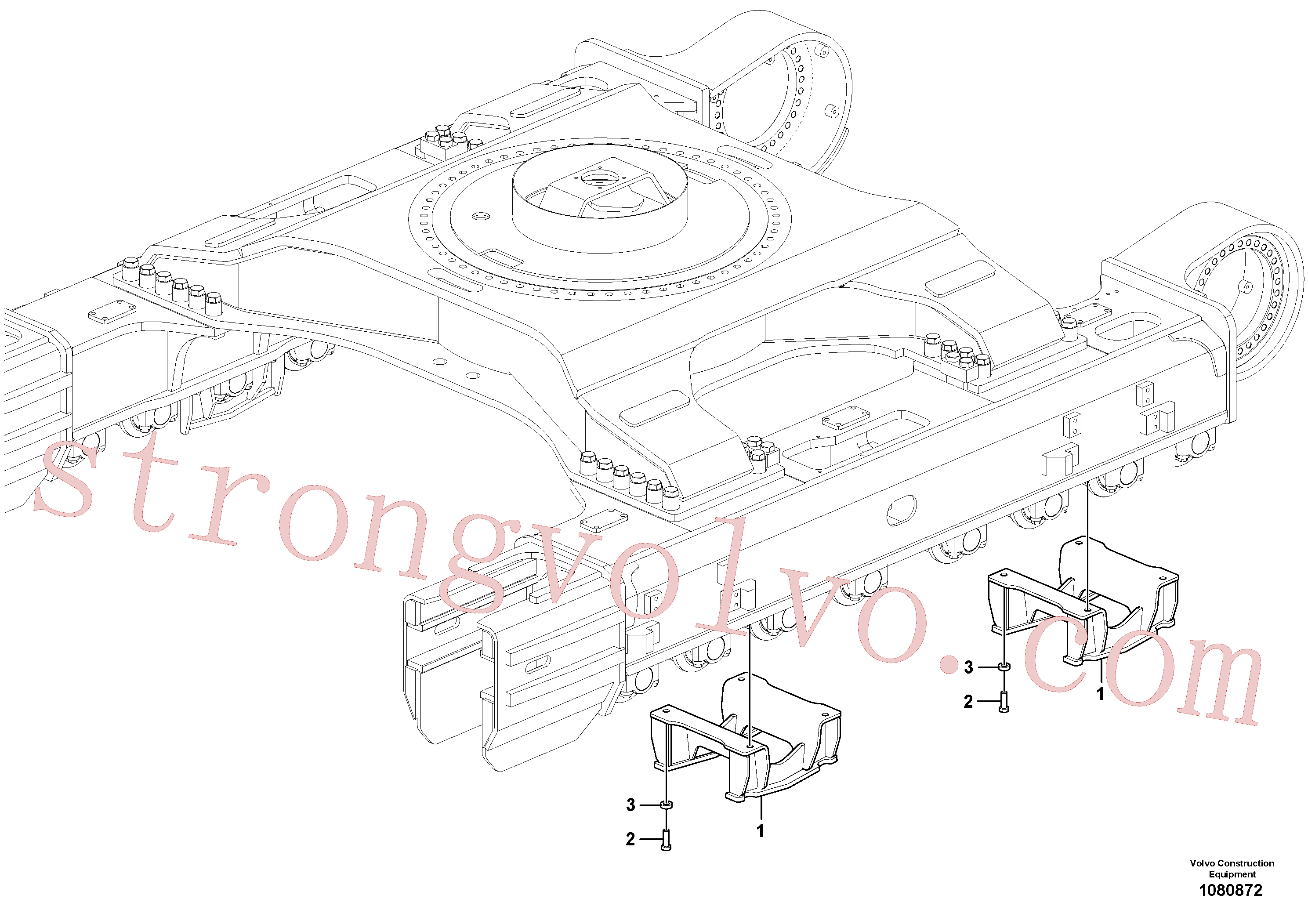 VOE991649 Volvo Substrutura, resguardo dos rastos(1080872 Montagem)