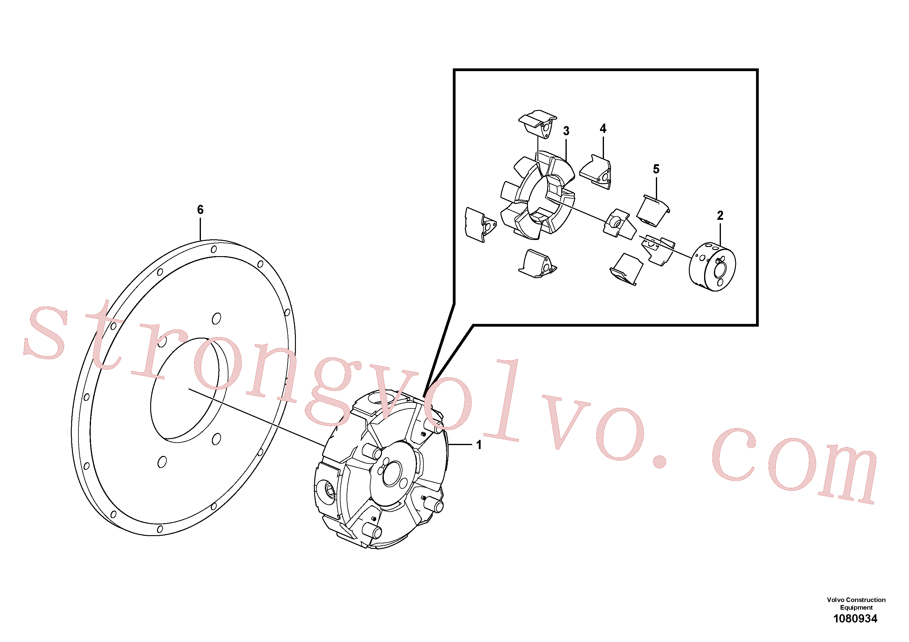 VOE14515732 Volvo Acoplamento(1080934 Montagem)