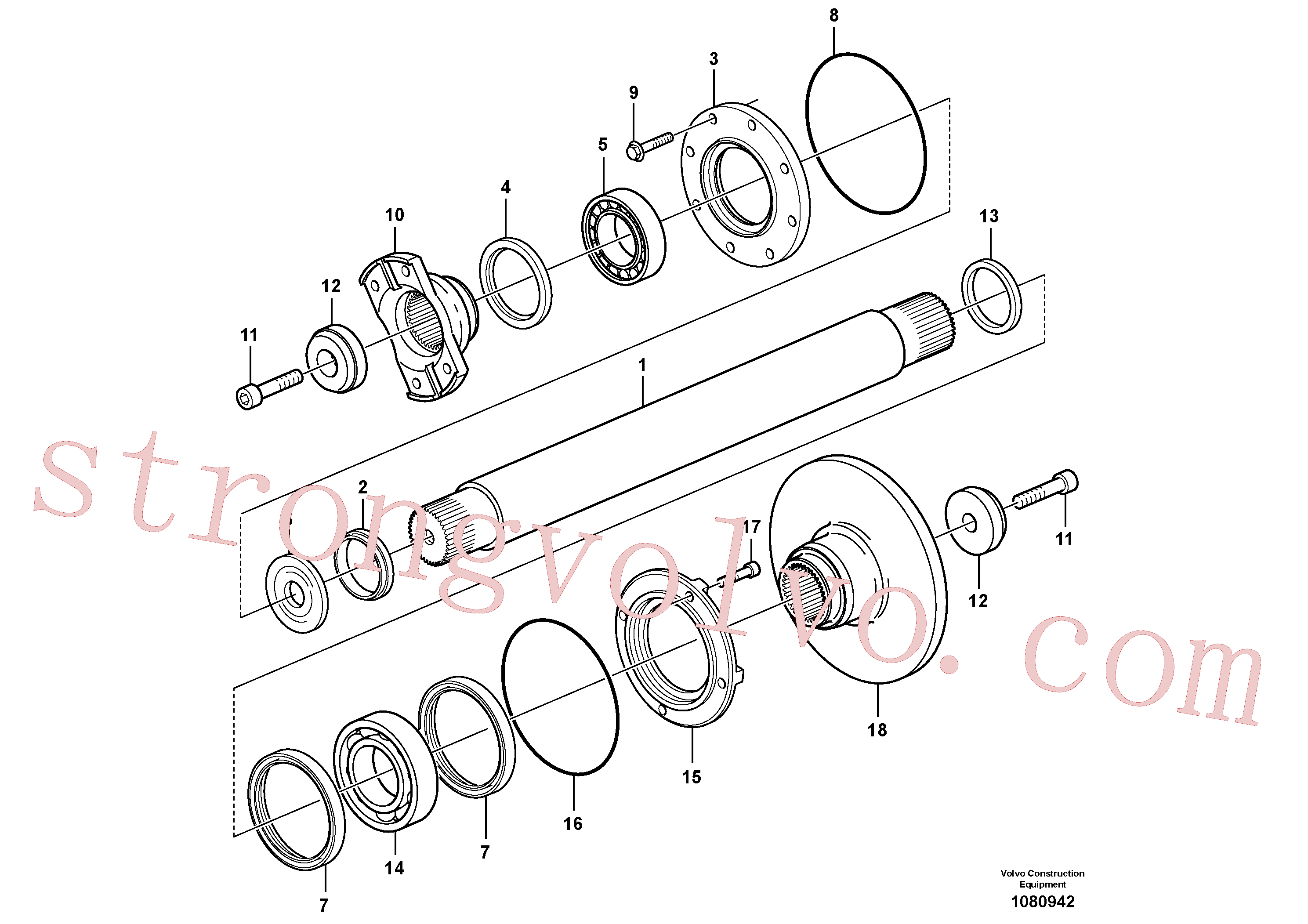 VOE974159 Volvo Veio intermédio(1080942 Montagem)