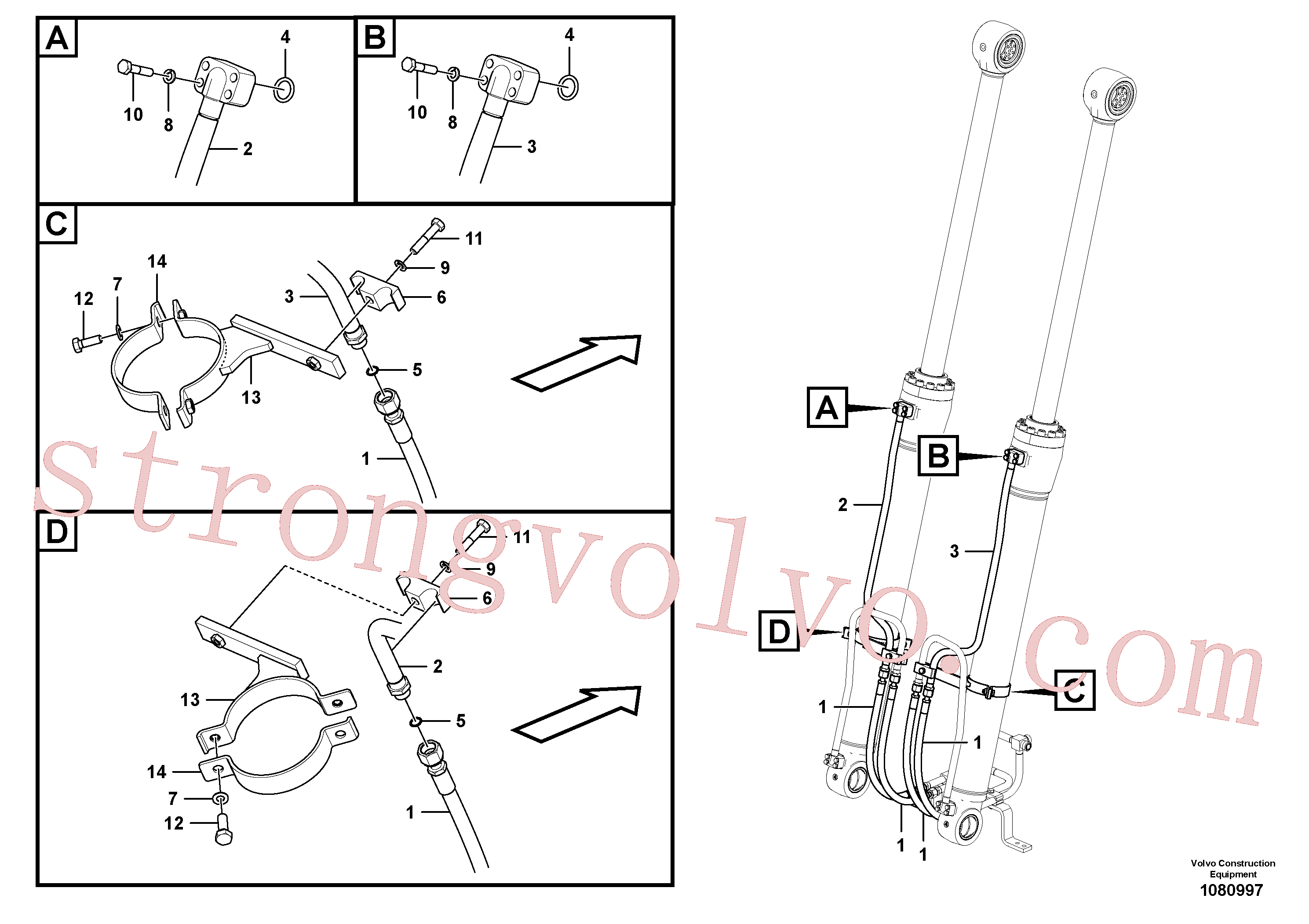 Volvo VOE14677849 Pipe Volvo Acessórios para escavadeira
