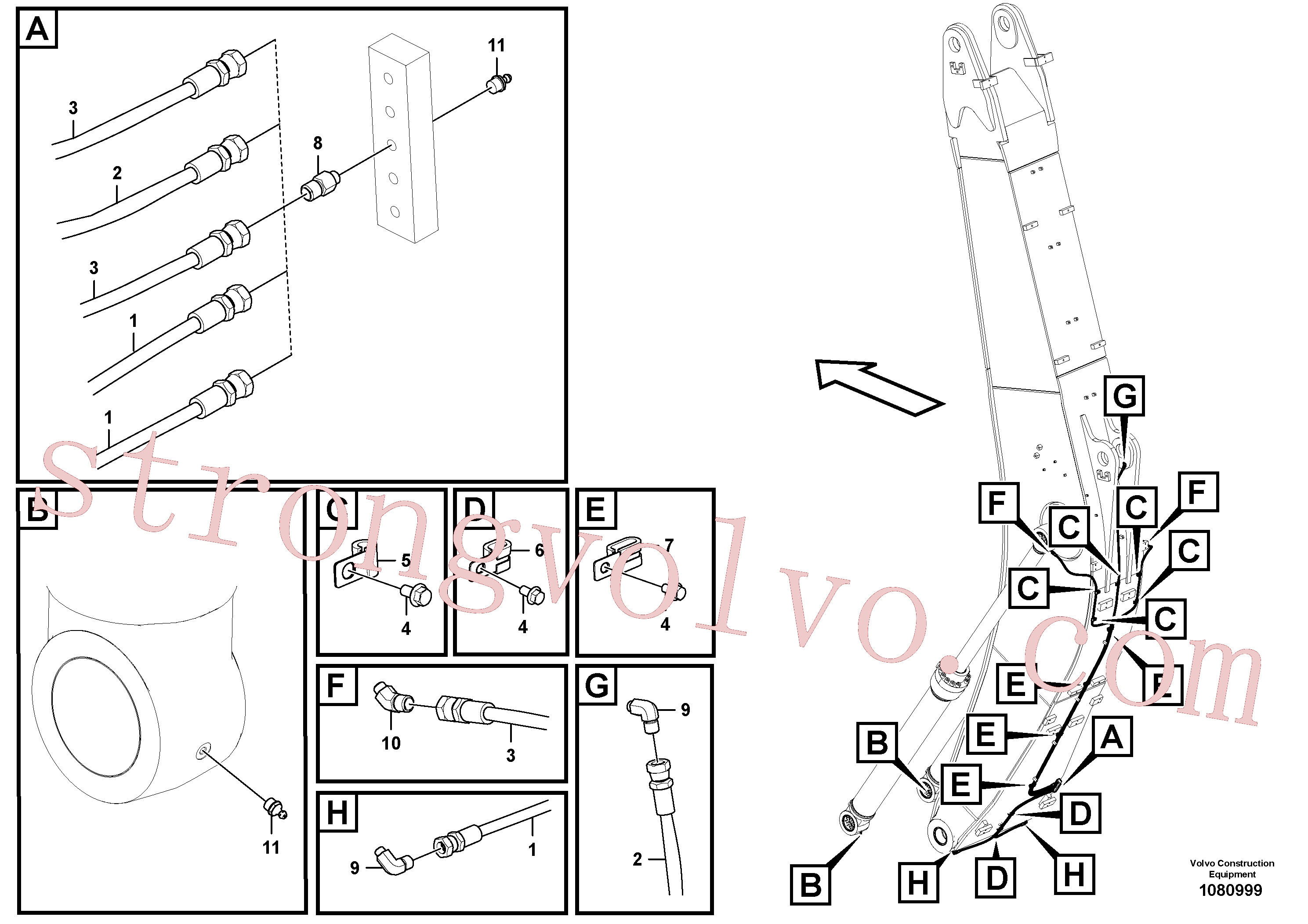Volvo Montagem VOE14529741 Clipe Acessórios
