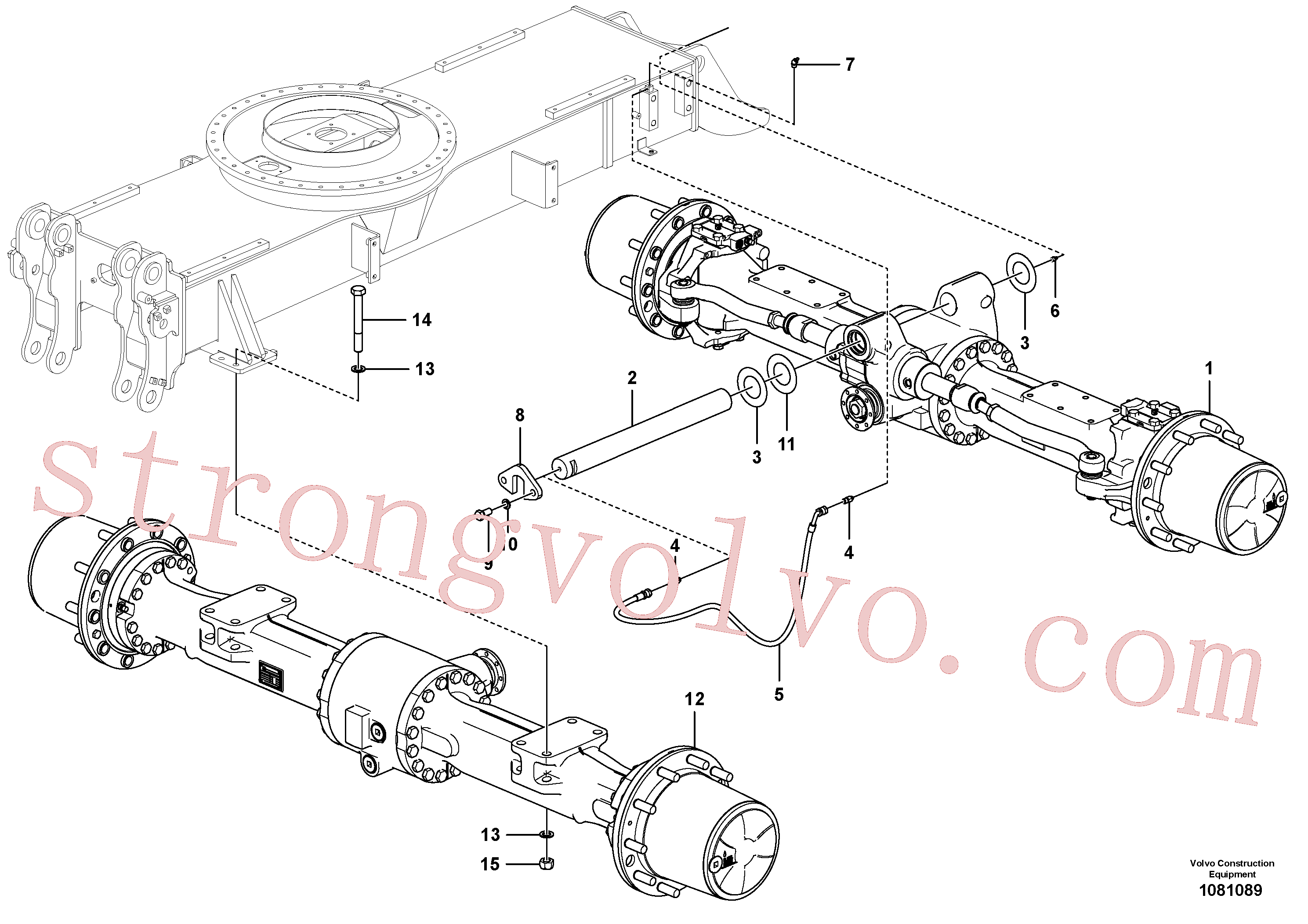 VOE14880656 Volvo Eixos planetários com acessórios(1081089 Montagem)