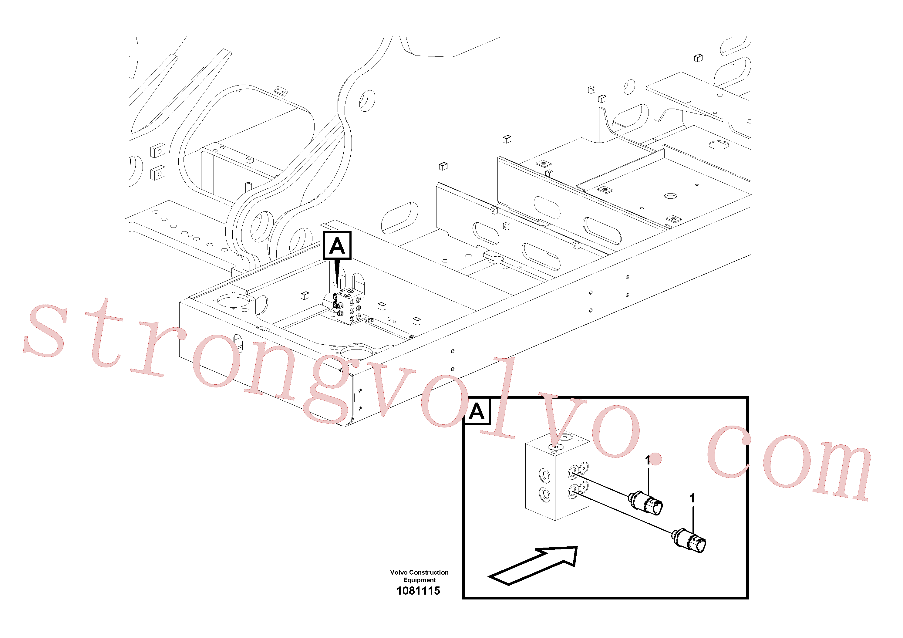 VOE17203744 Volvo Sensor eléctrico(1081115 Montagem)