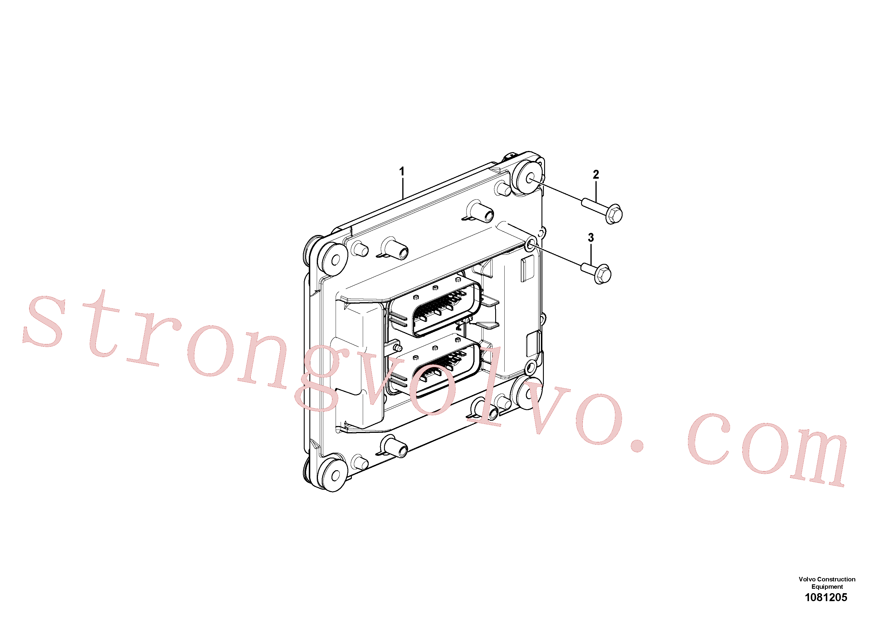 VOE984738 Volvo Unidade de comando electrónico do motor(1081205 Montagem)
