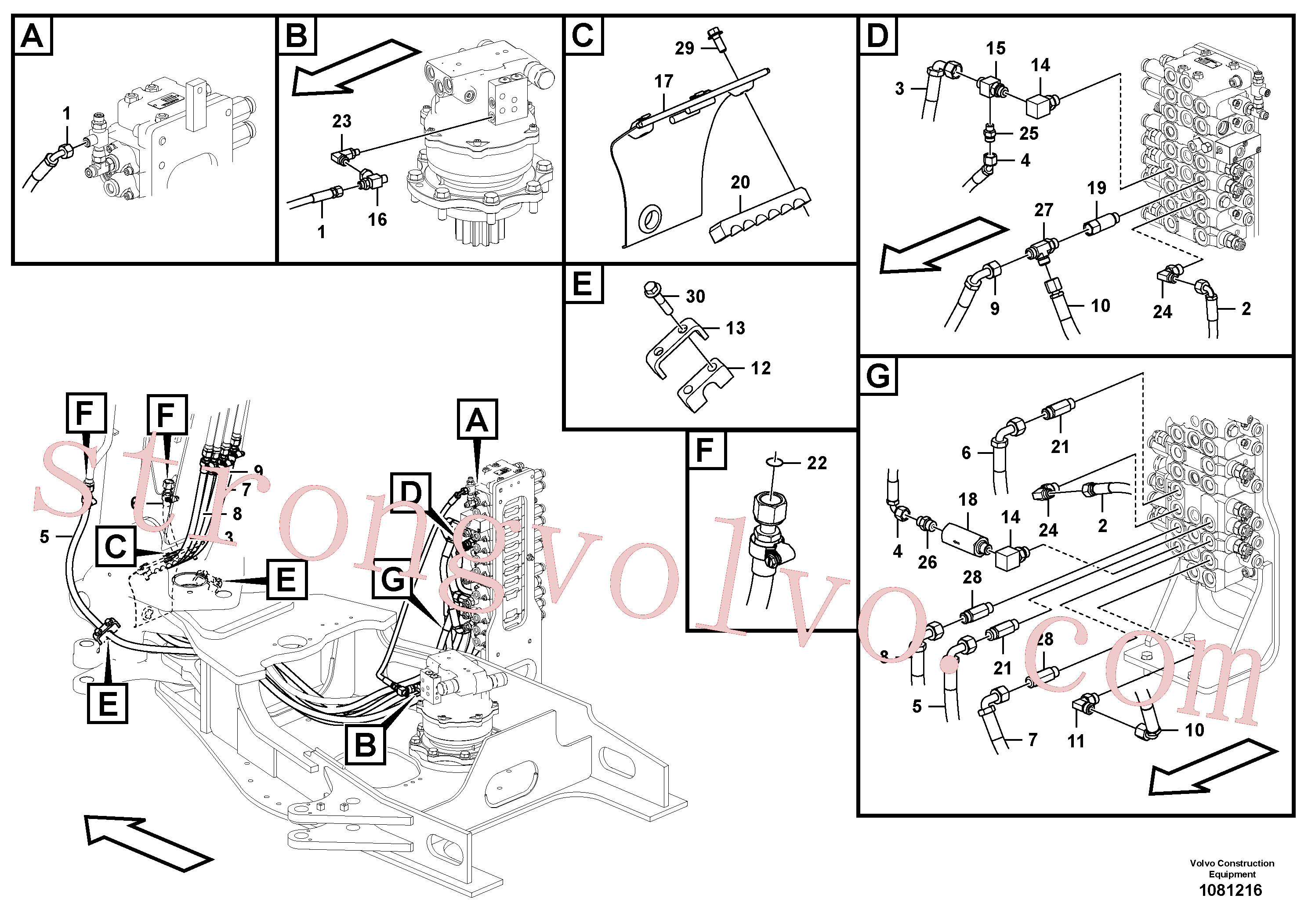 VOE14553304 Niple-t Volvo escavadeira