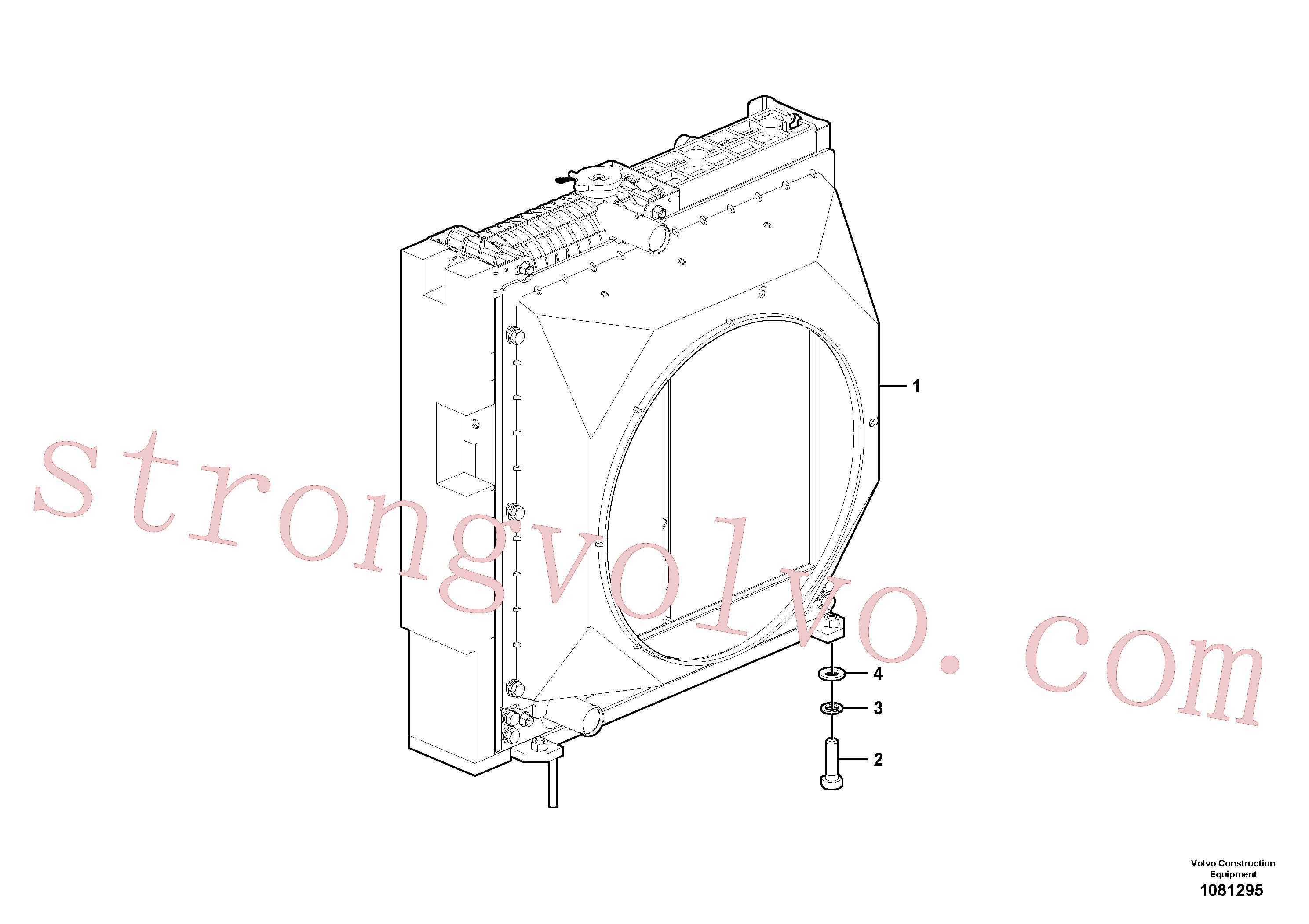 China Made VOE997447 Parafuso sextavado Volvo Acessórios para escavadeira