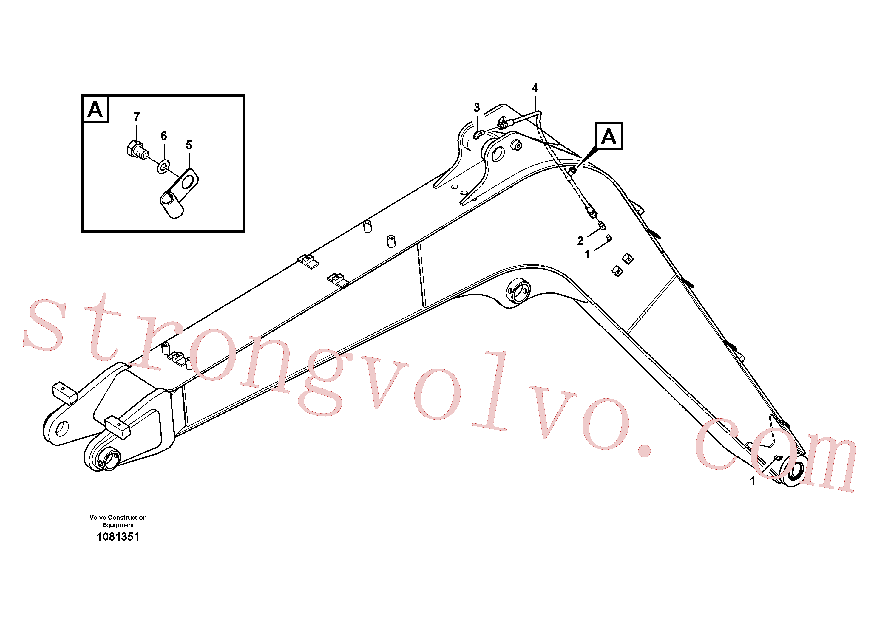VOE14880650 Volvo Tubagem de massa(1081351 Montagem)