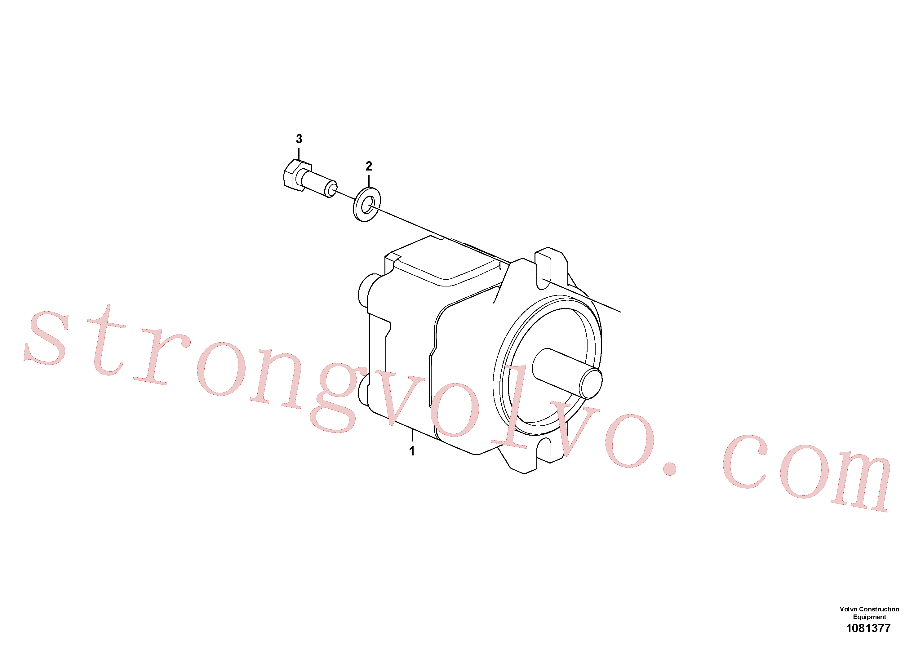 VOE14698859 Volvo Bomba da engrenagem hidráulica(1081377 Montagem)