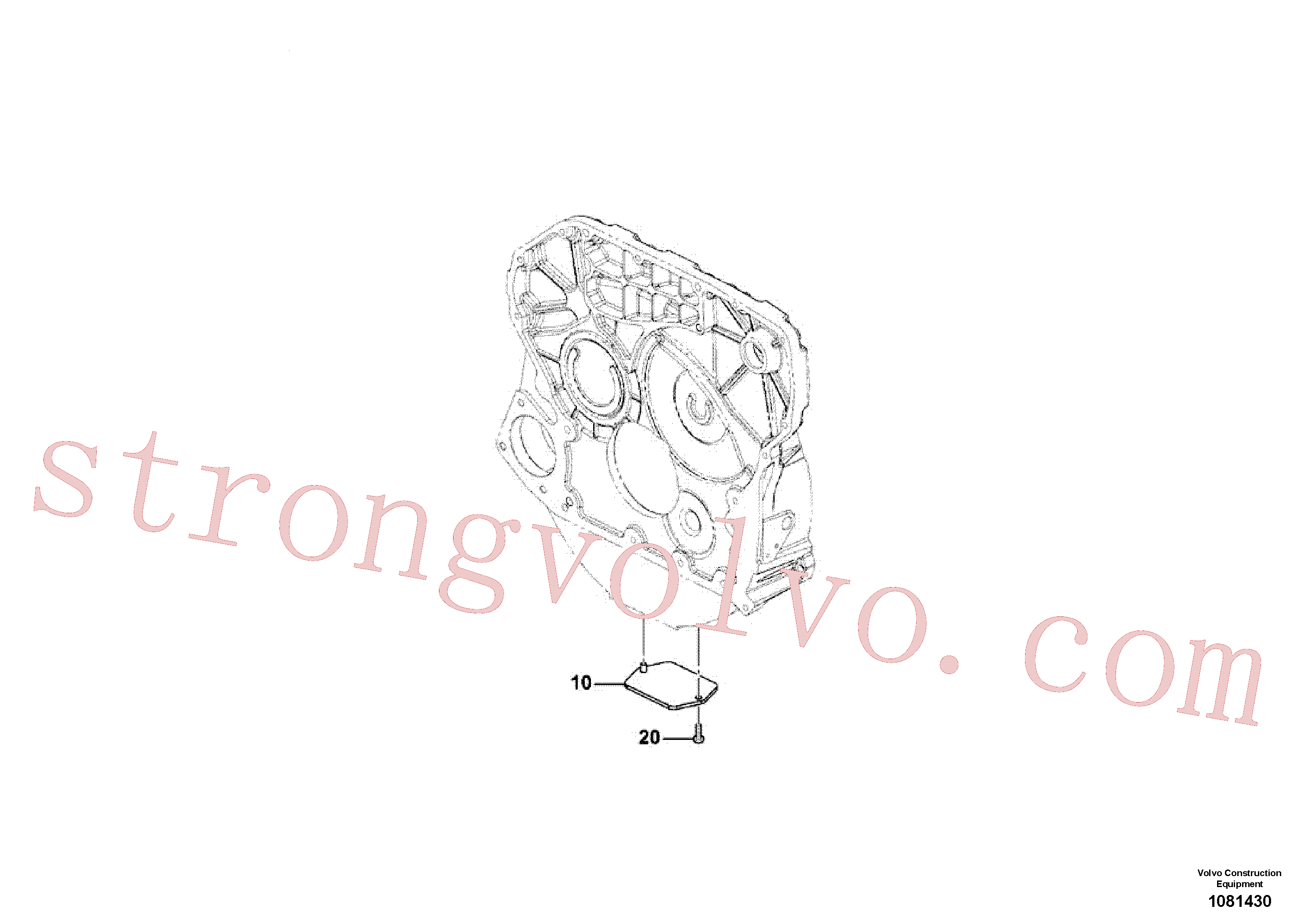 China Made VOE16212100 Parafuso Volvo Acessórios para escavadeira