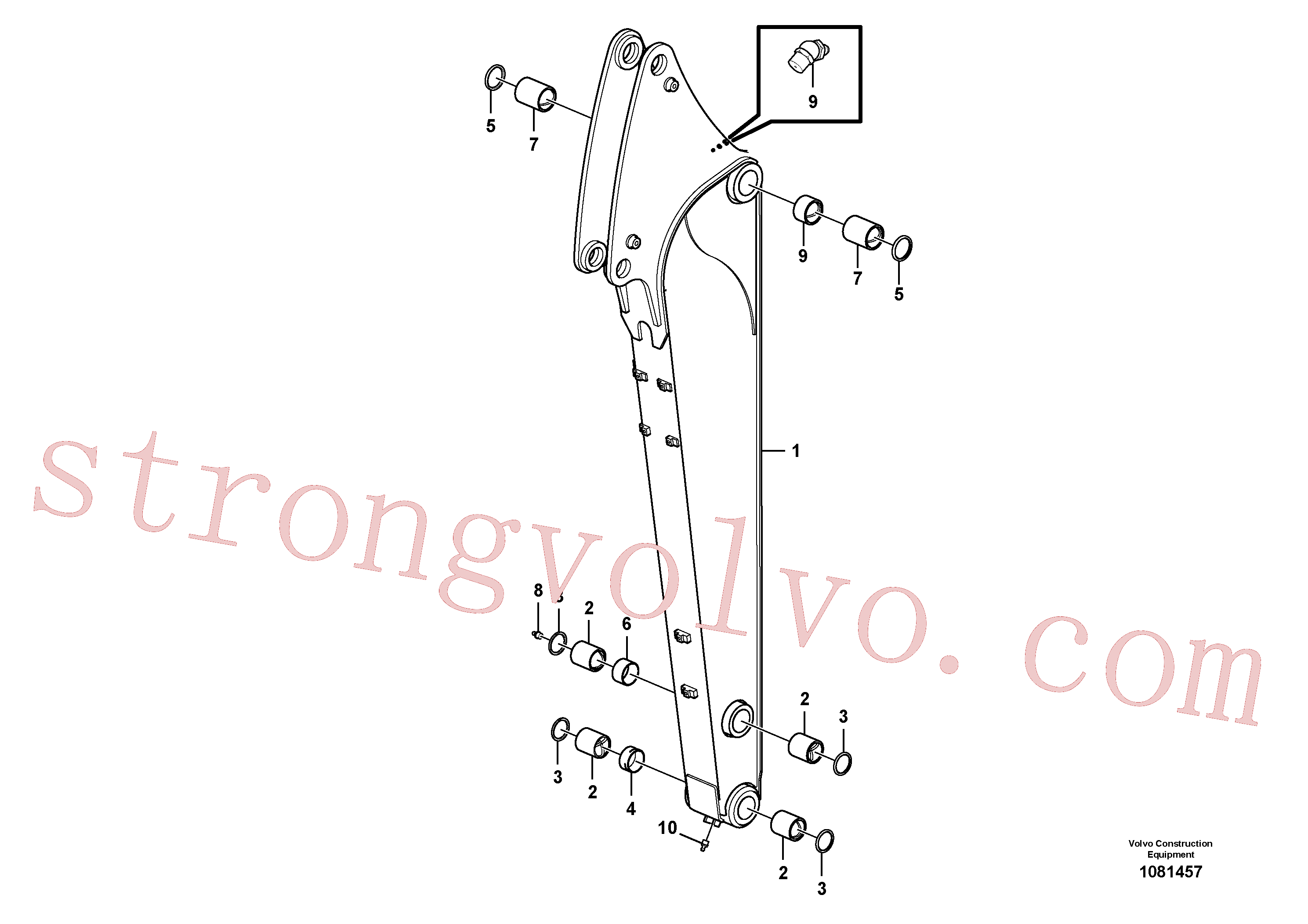 Atacado VOE14698938 Arm Volvo escavadeira