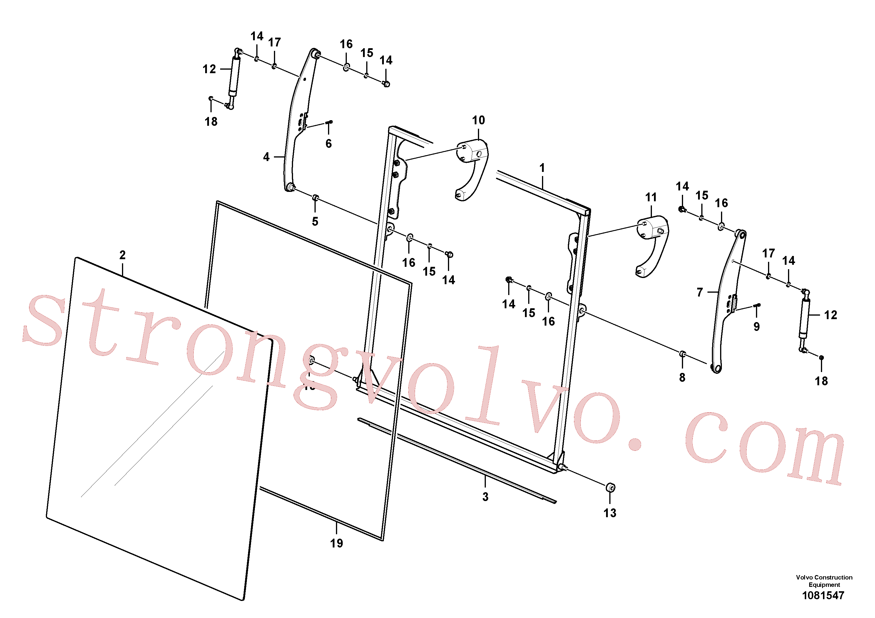 Atacado VOE14880945 Mancal Volvo escavadeira