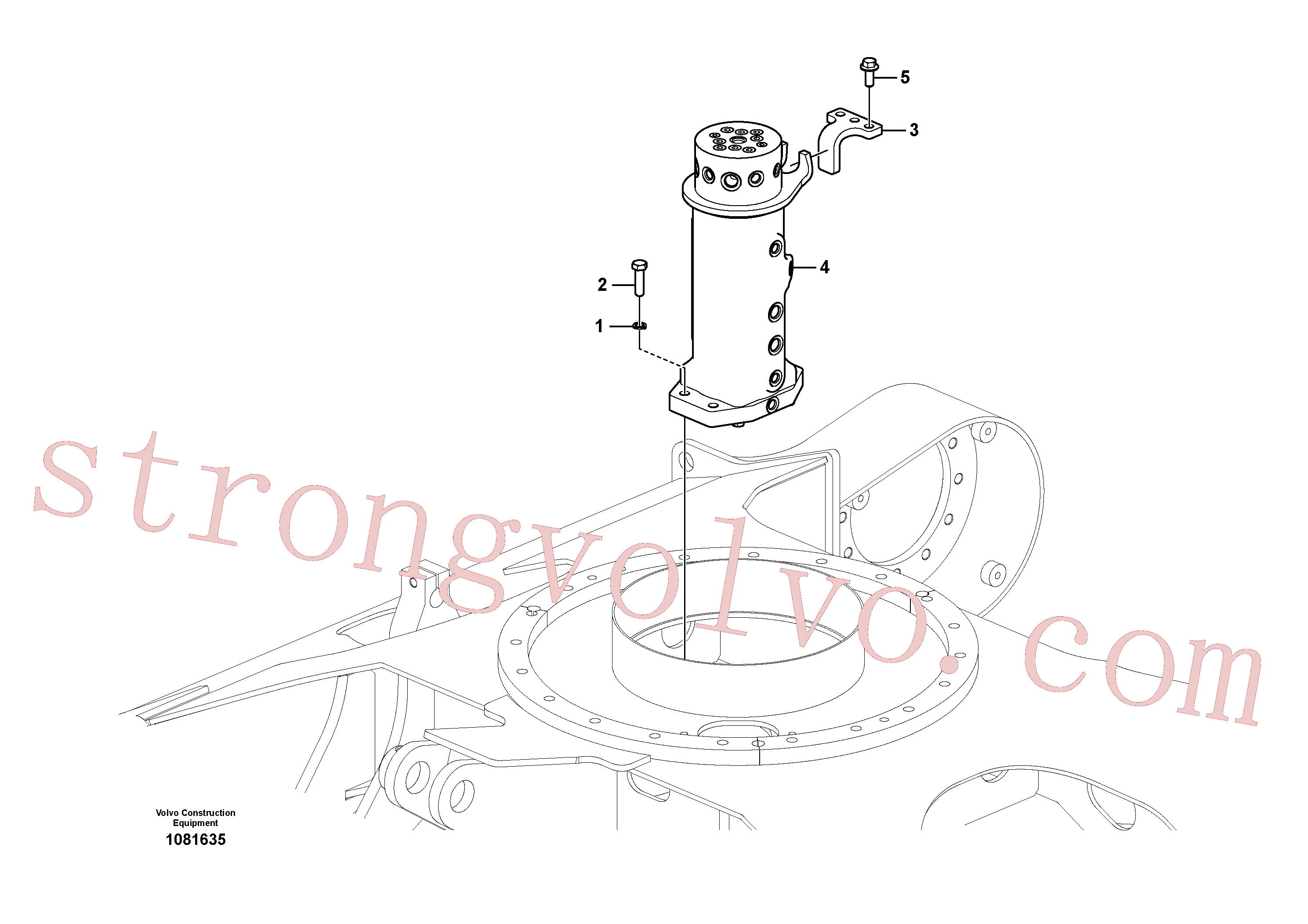VOE14553156 Volvo Junta de viragem, suporte(1081635 Montagem)