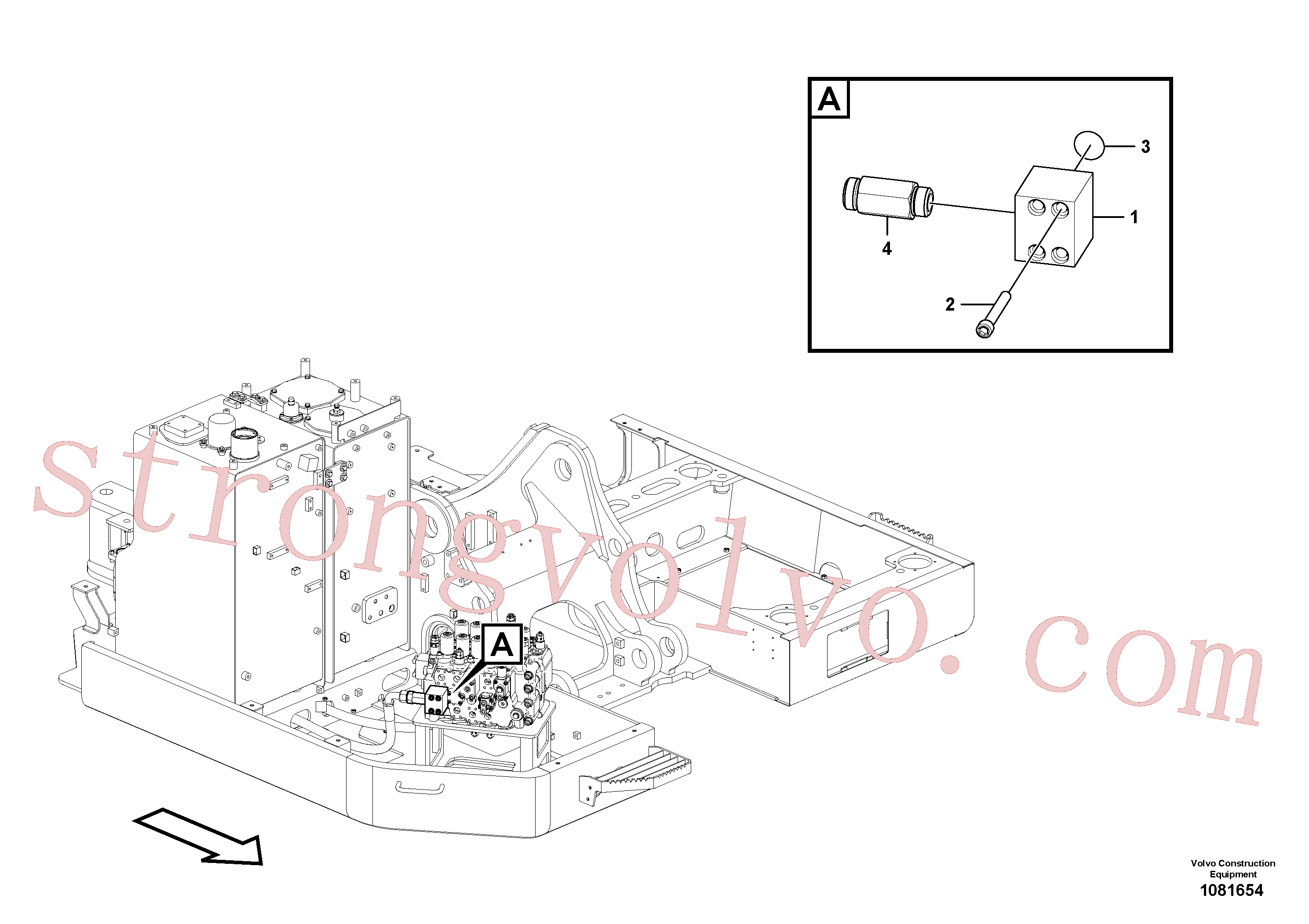 Volvo Acessórios para escavadeira VOE14691573 Bloco Acessórios