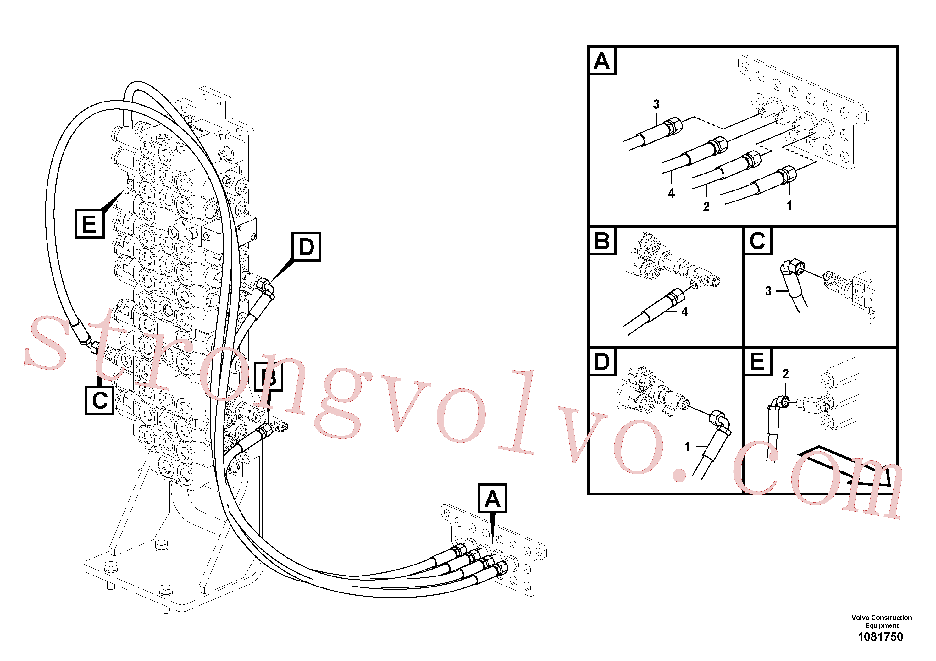 China Made VOE936956 Pilot Volvo Acessórios para escavadeira