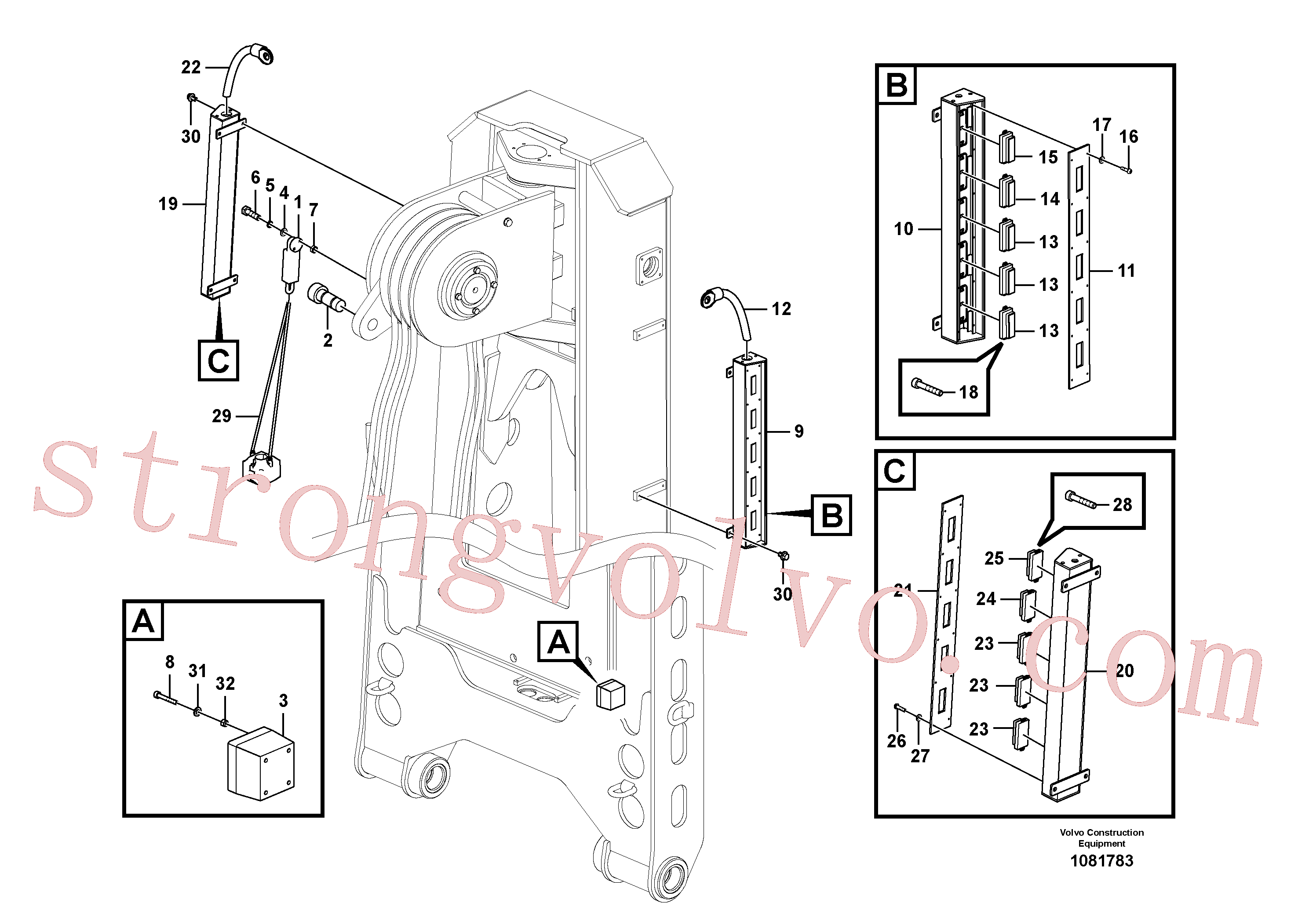 SA9131-10500 Volvo Unidade electrónica.(1081783 Montagem)