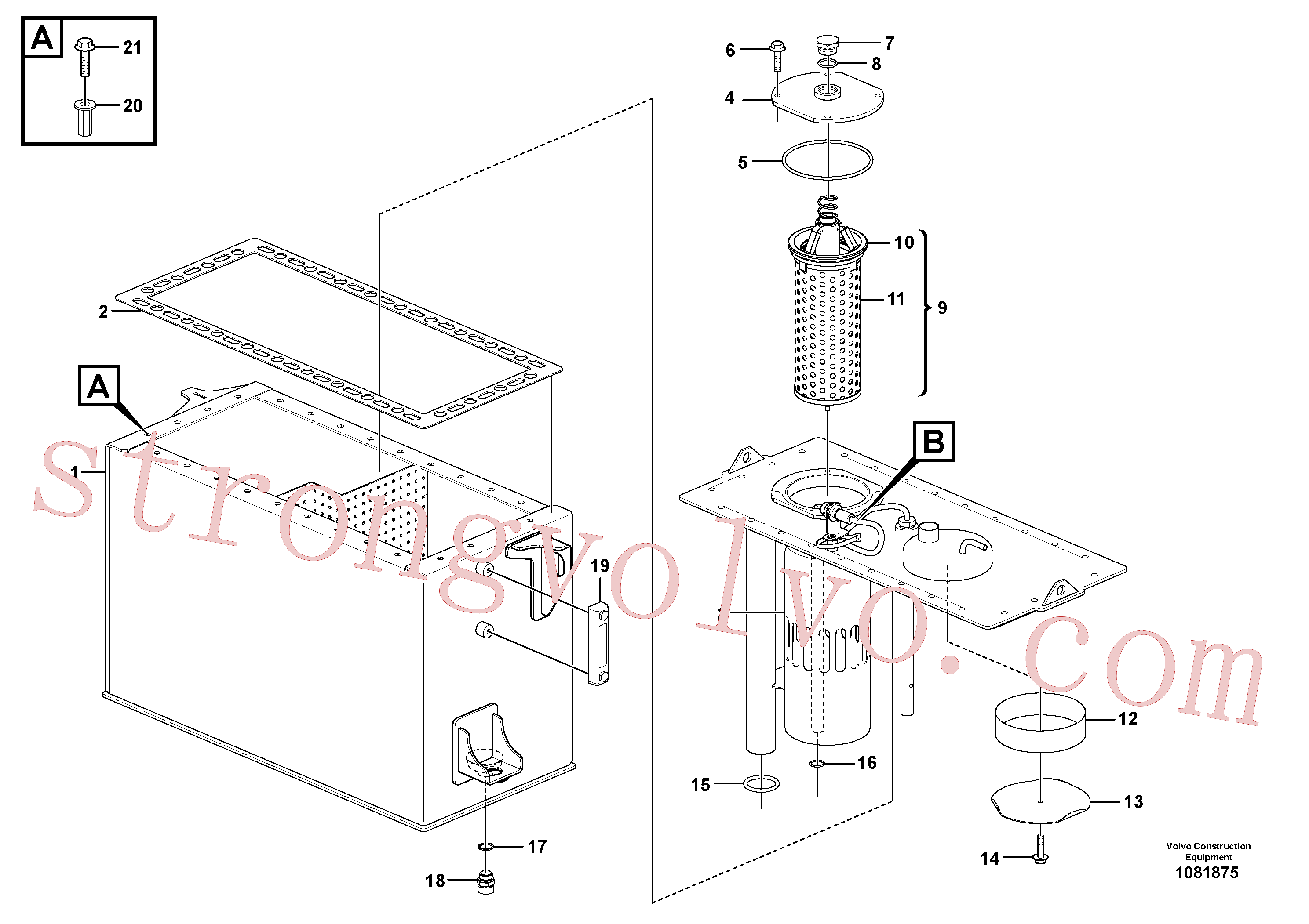 VOE15139617 Elemento filtrante Inscreva-se para Volvo Acessórios para escavadeira