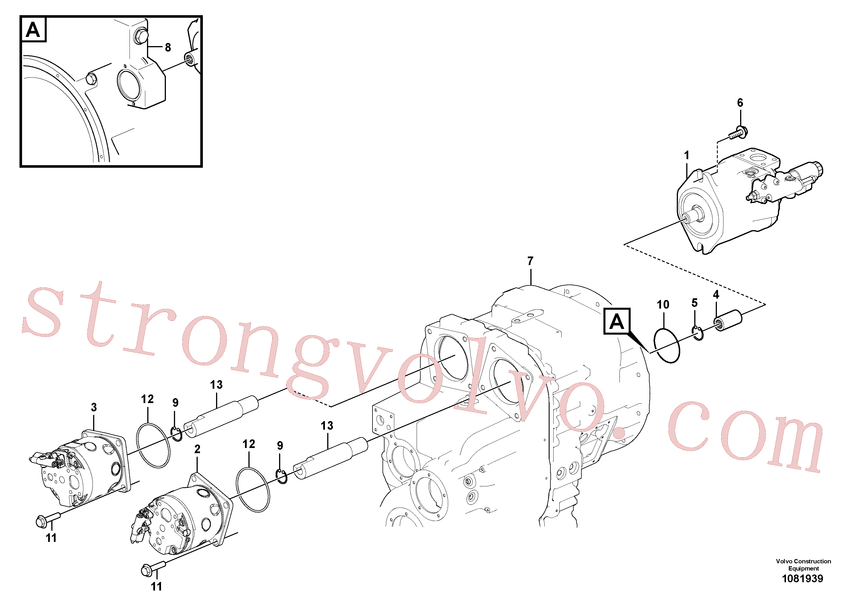 VOE914515 Volvo Bomba hidráulica com acessórios(1081939 Montagem)