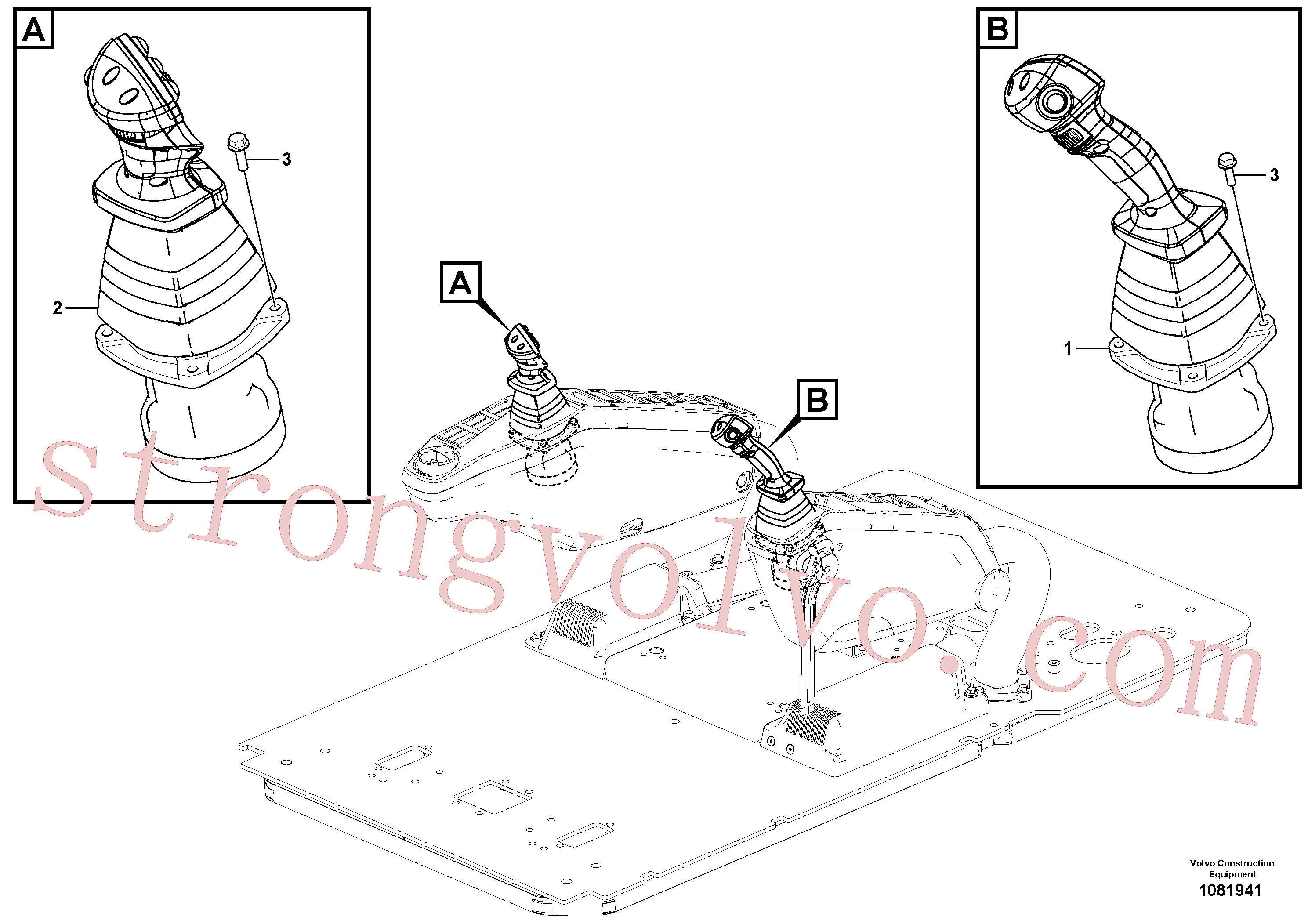VOE14658002 Válvula de controle remoto Volvo escavadeira