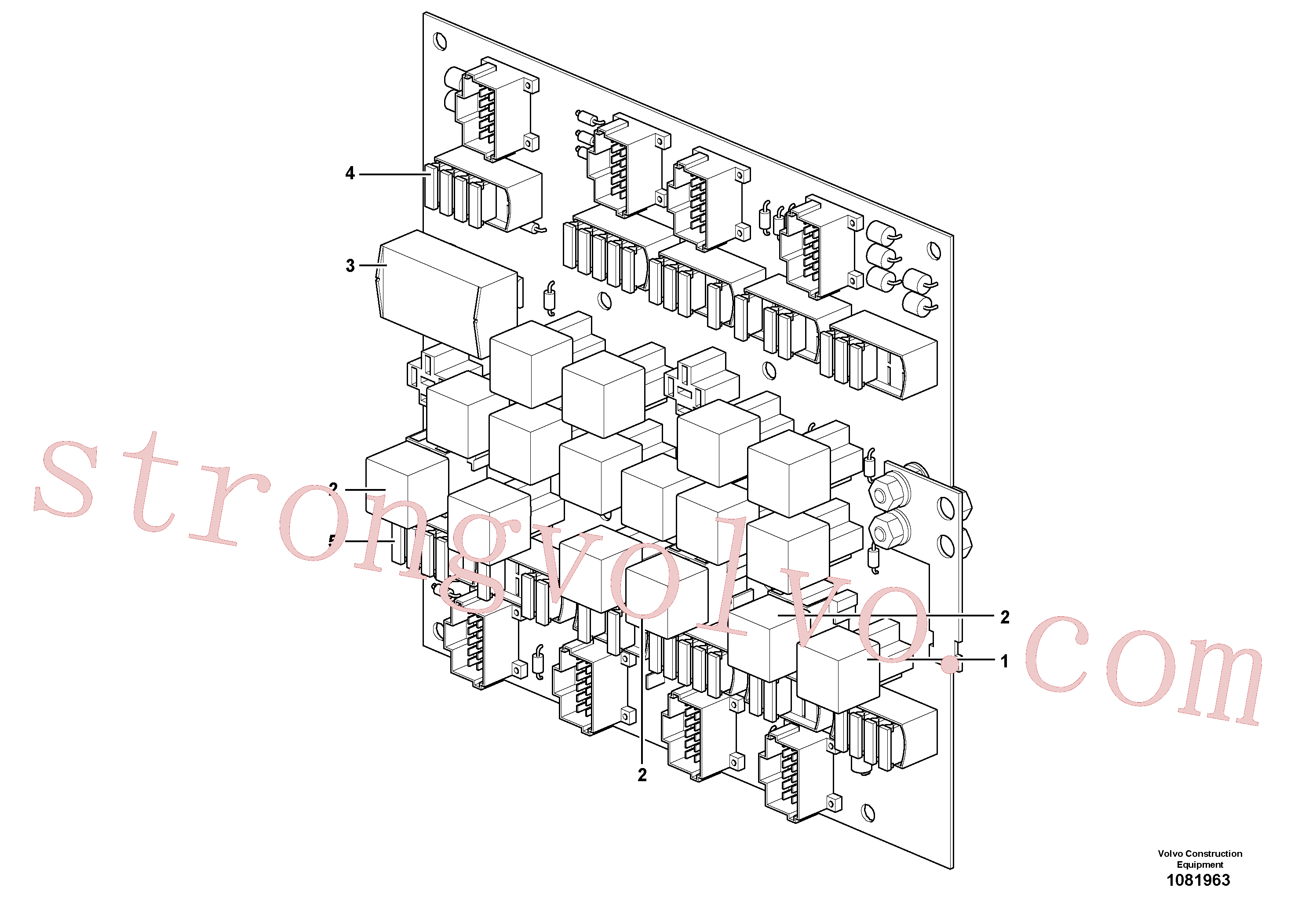 Atacado VOE21244698 Relé Volvo escavadeira