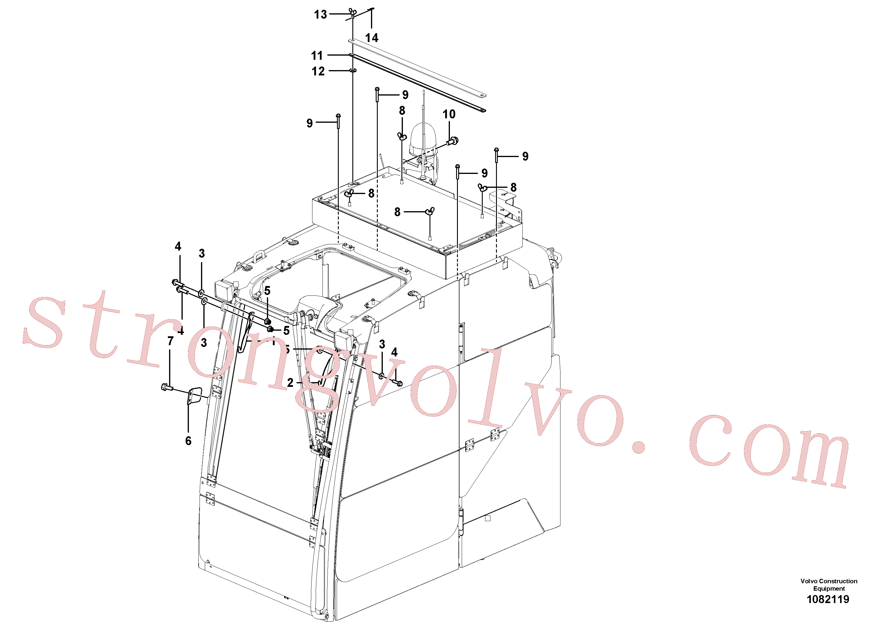 VOE14695544 Esponja Inscreva-se para Volvo Acessórios para escavadeira