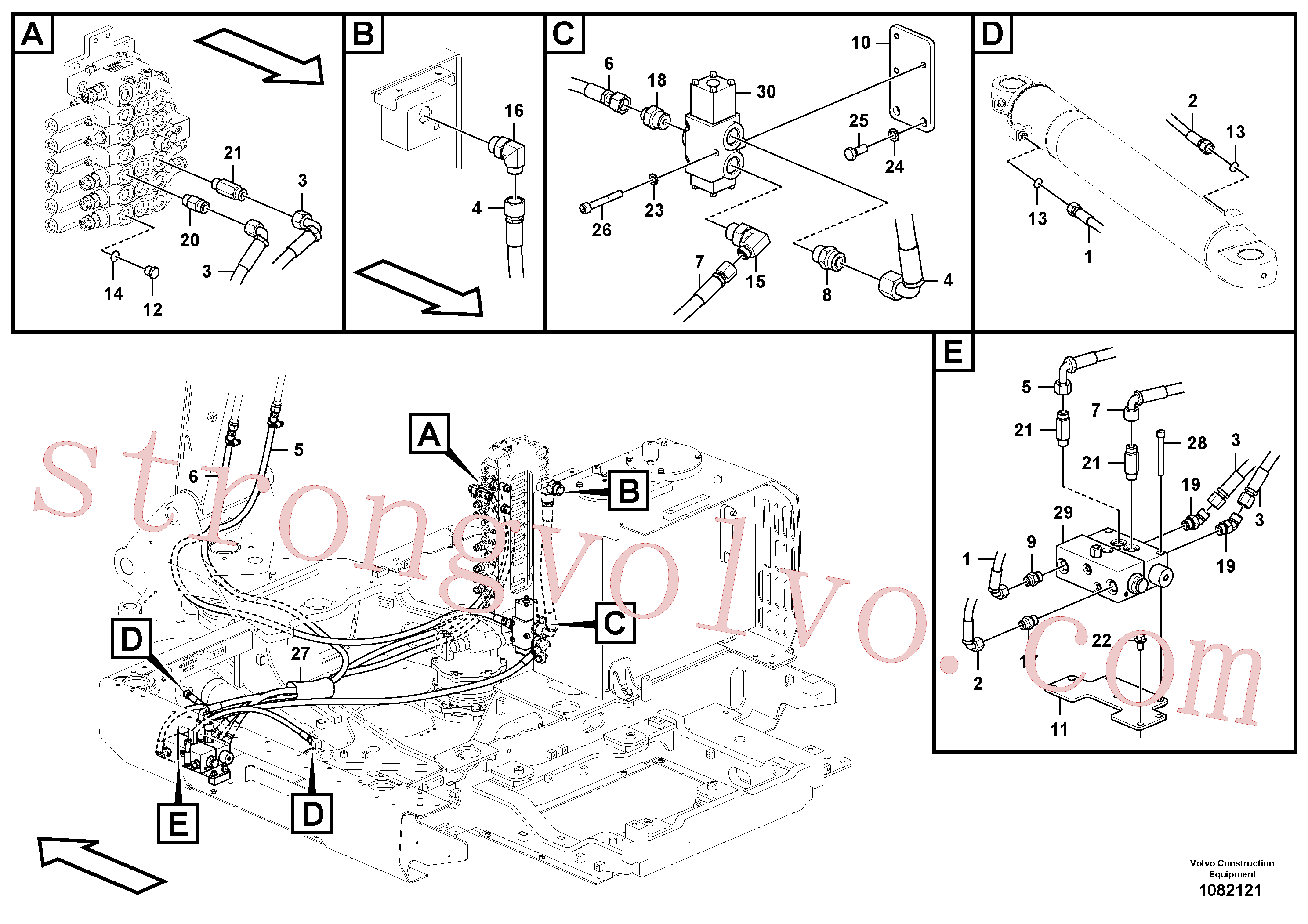 Volvo VOE14702143 Capô Volvo Acessórios para escavadeira