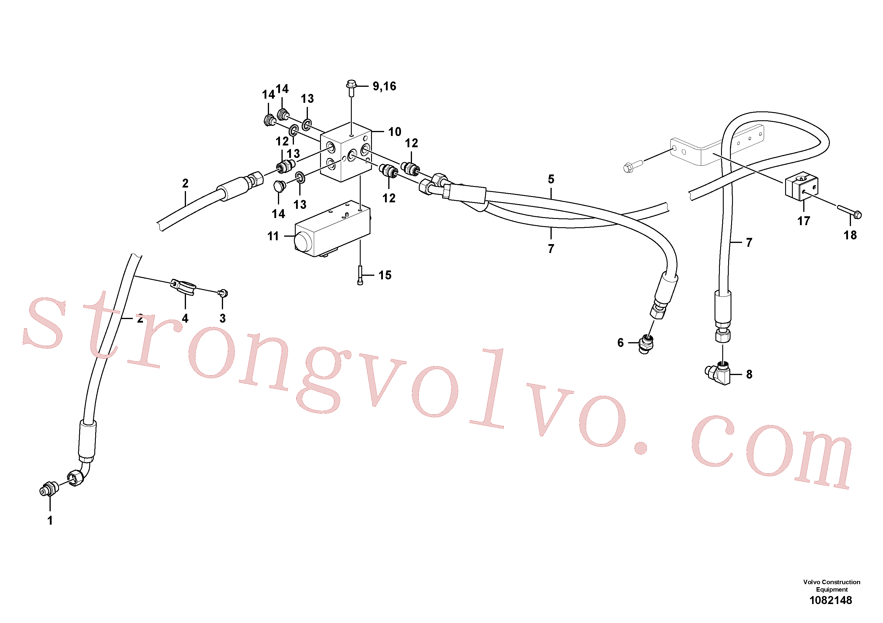 VOE4785460 Volvo Bloqueio diferencial(1082148 Montagem)