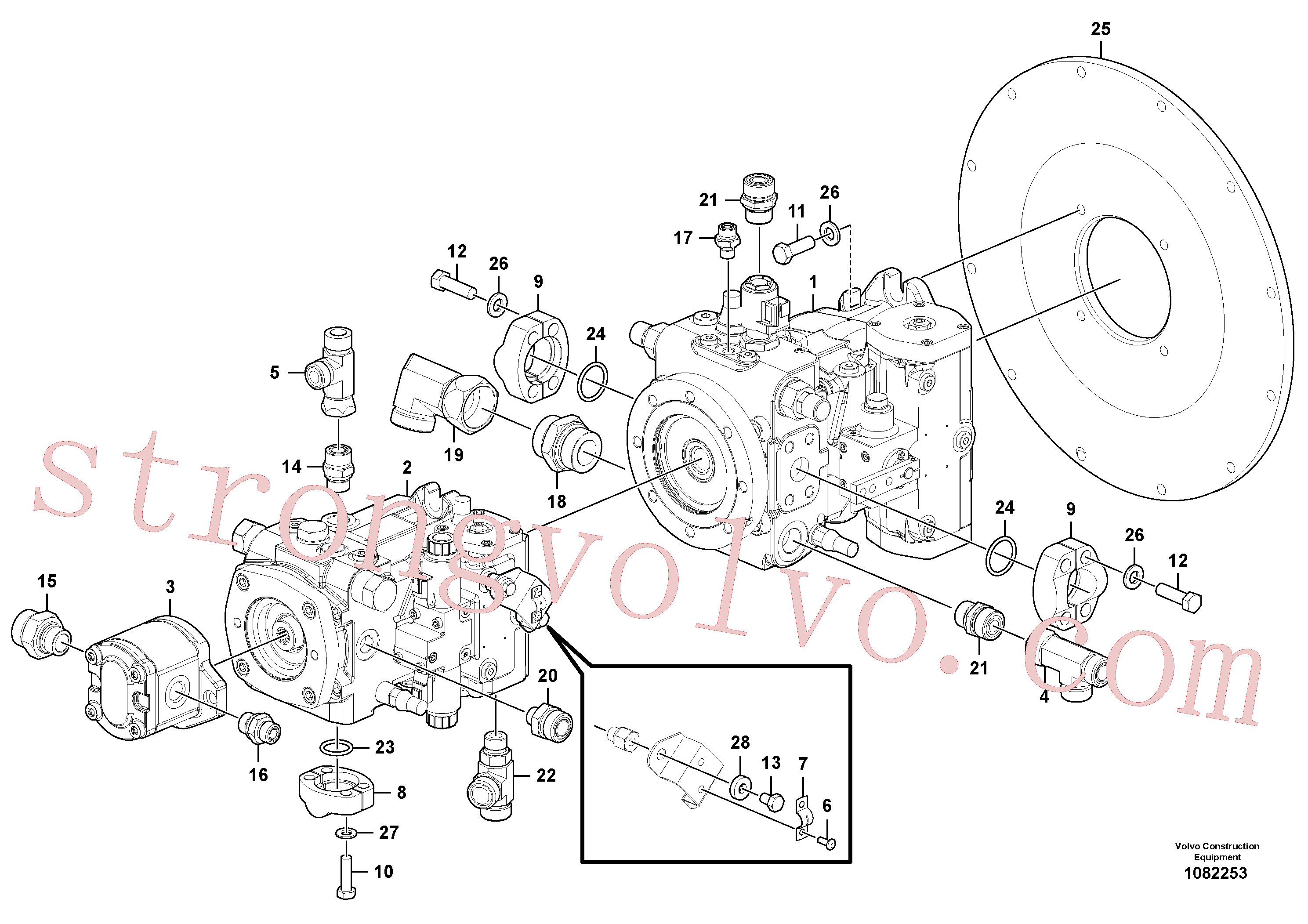 VOE935451 Volvo Bomba de propulsão(1082253 Montagem)