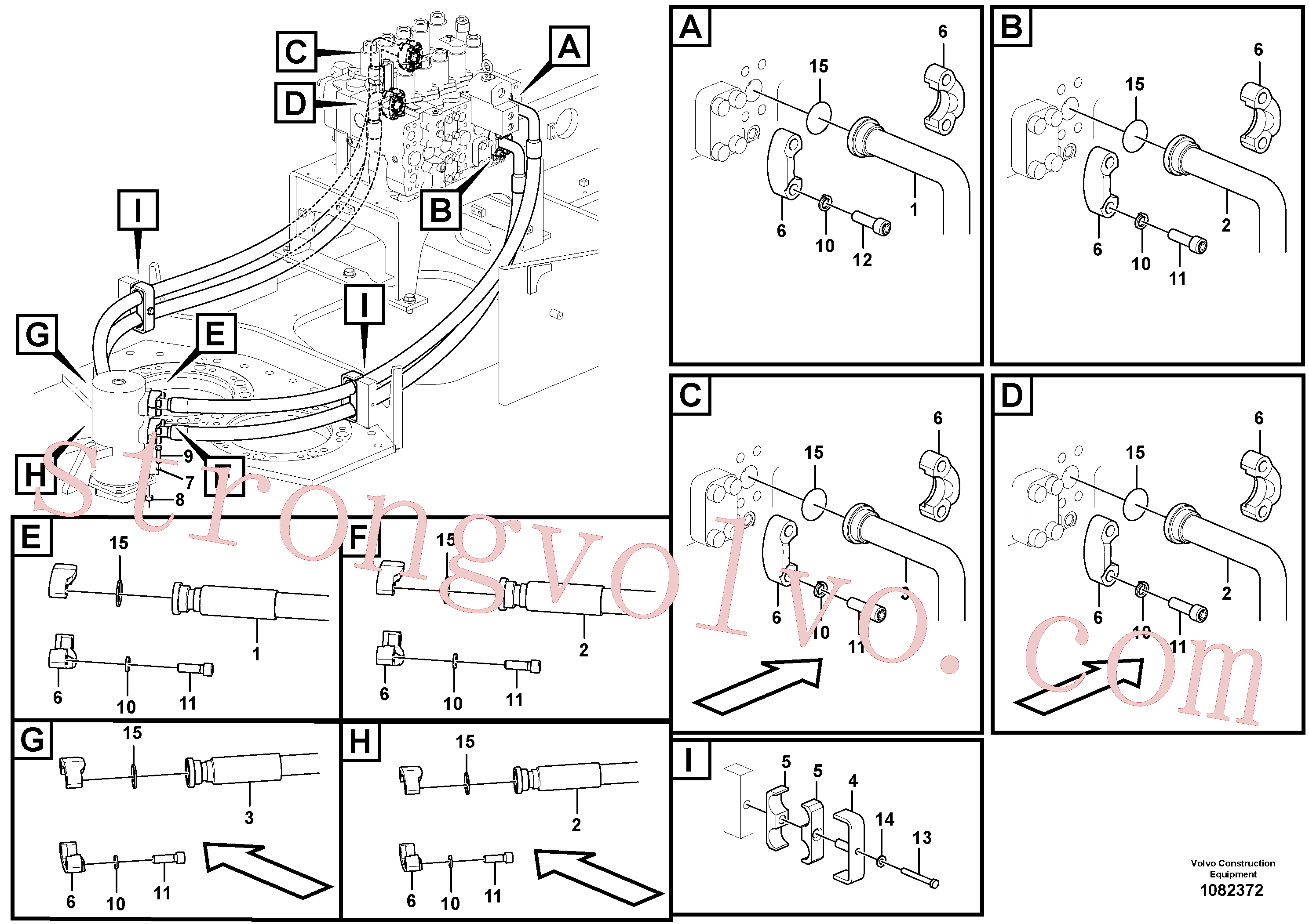 SA9011-21218 Volvo Linha da rótula, válvula de comando à rótula(1082372 Montagem)