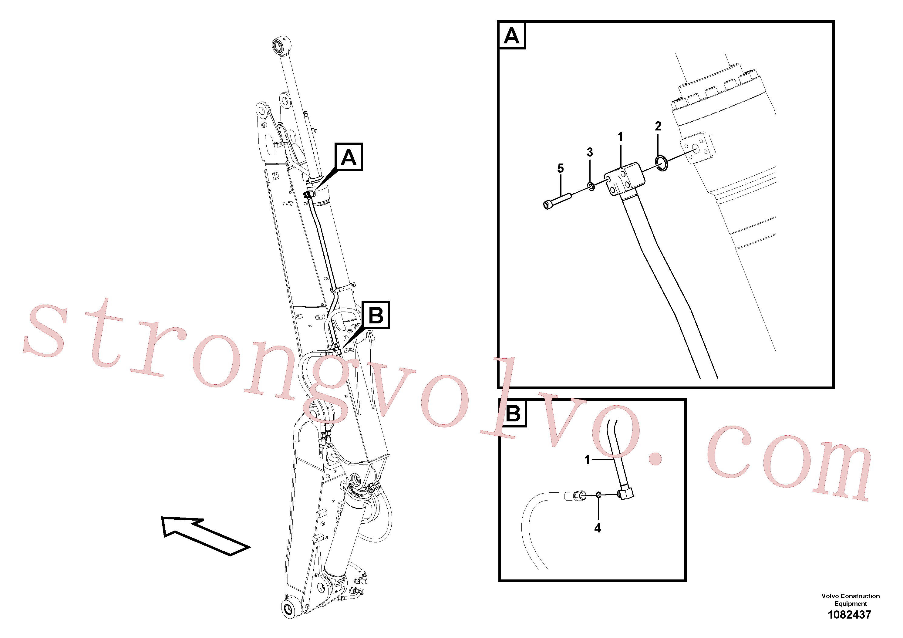 VOE14672958 Tubo Inscreva-se para Volvo Acessórios para escavadeira
