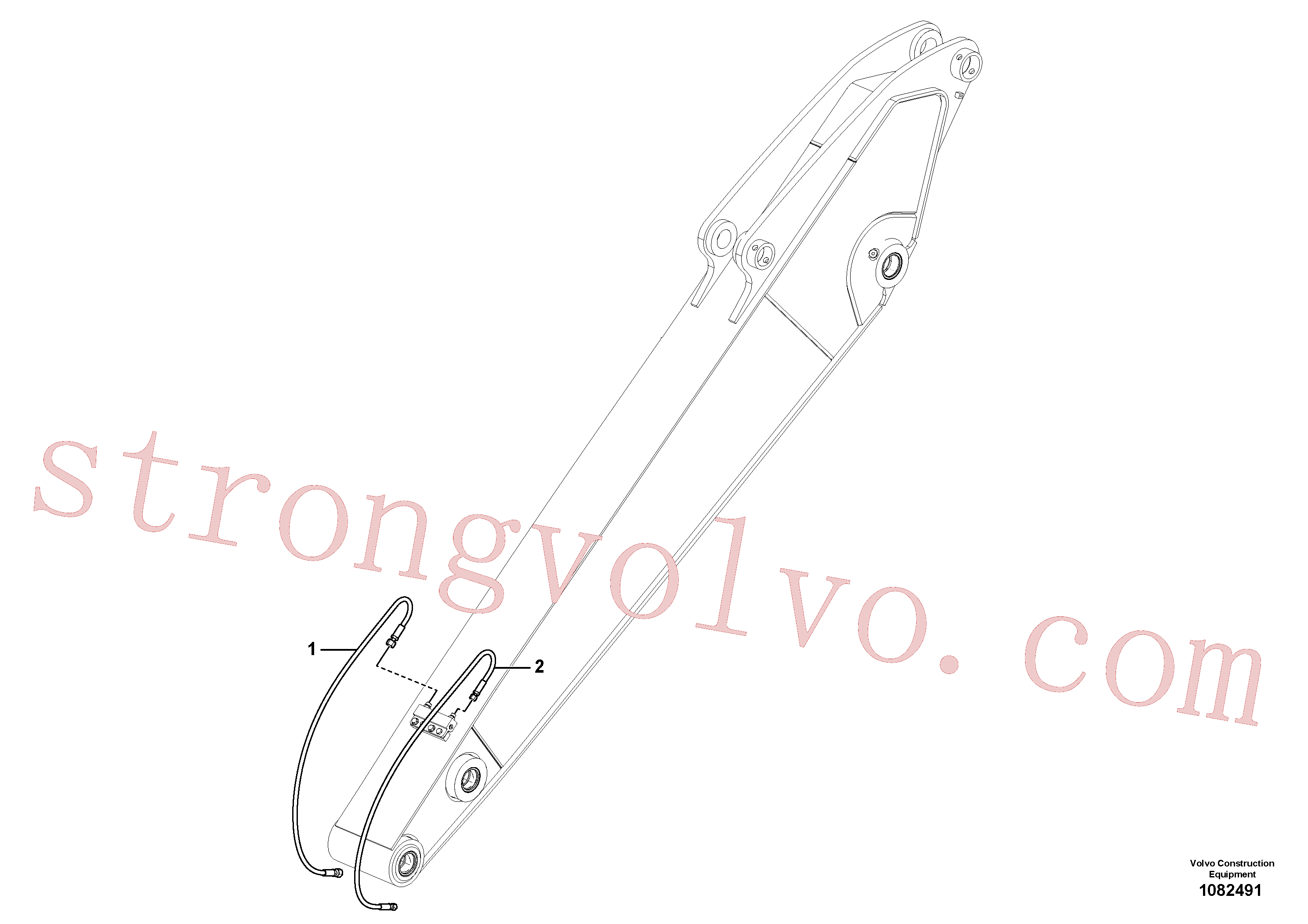 Atacado VOE14682929 Mangueira completa Volvo escavadeira