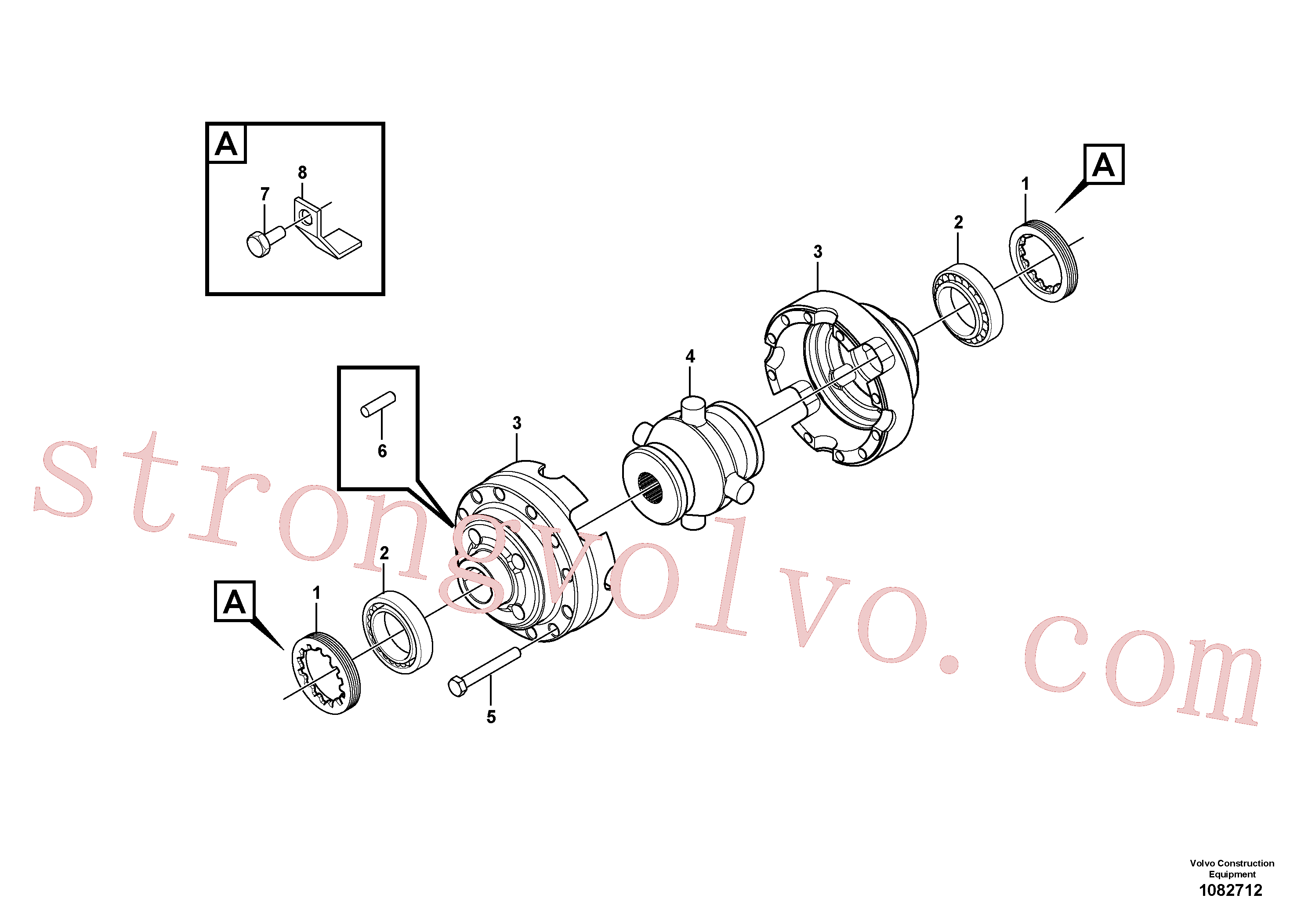 VOE11709316 Volvo Diferencial traseiro(1082712 Montagem)